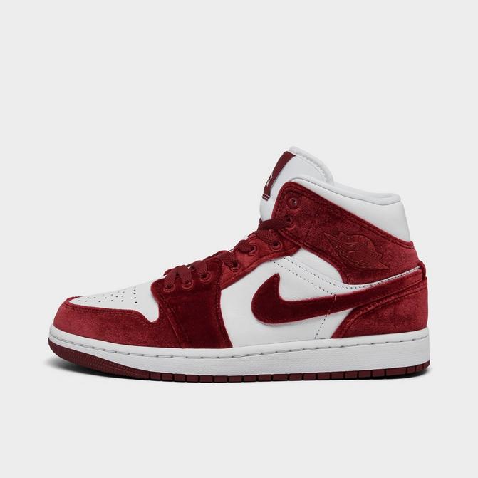 Red jordan shoes womens online