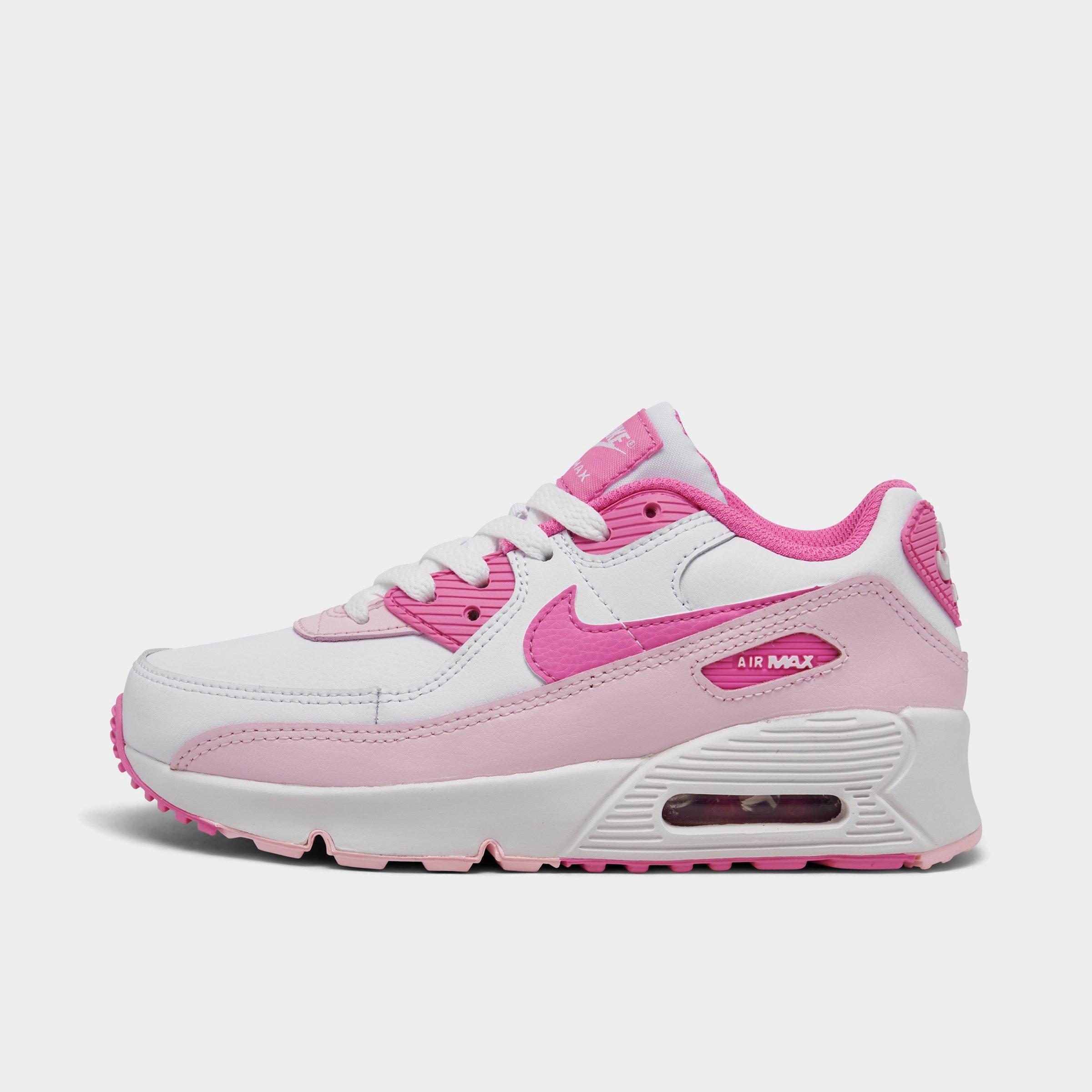 Girls' little kids' nike air max 90 on sale leather casual shoes