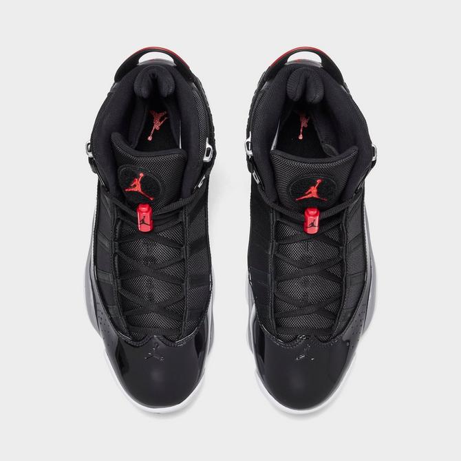 Air jordan 6 rings black red online