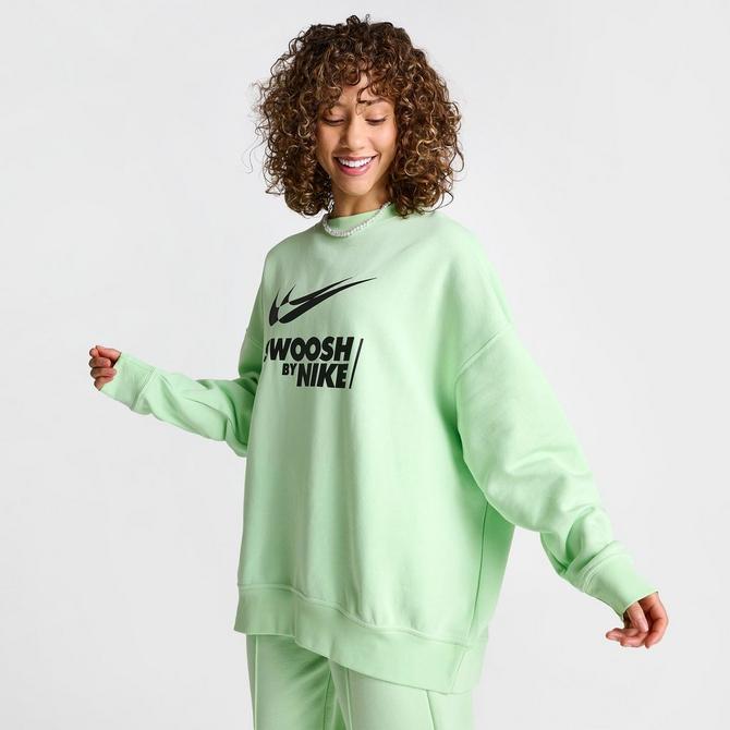 Women s Nike Sportswear Swoosh Oversized Crewneck Sweatshirt