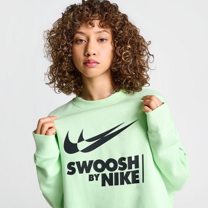 Women's Nike Sportswear Swoosh Oversized Crewneck Sweatshirt| JD 