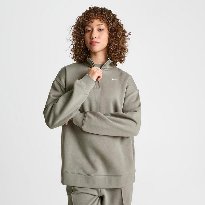 Women's Nike Sportswear Oversized Quarter-Zip Fleece Top