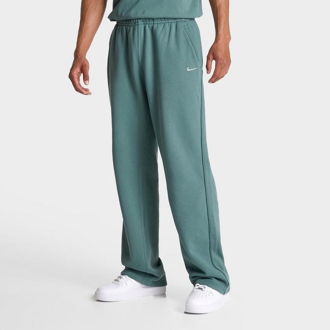 Nike open bottom sweatpants hotsell