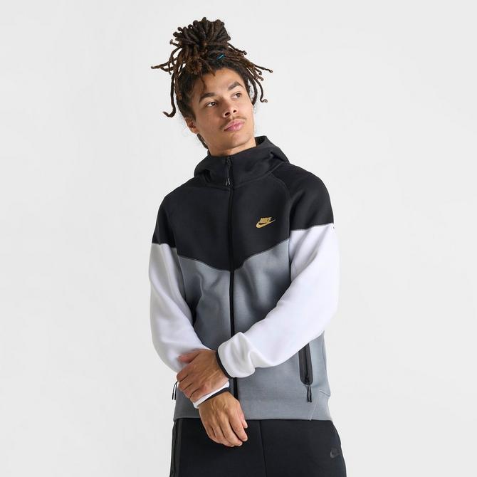 Adidas black & white shops mens hooded sweatshirt has a few tiny stains