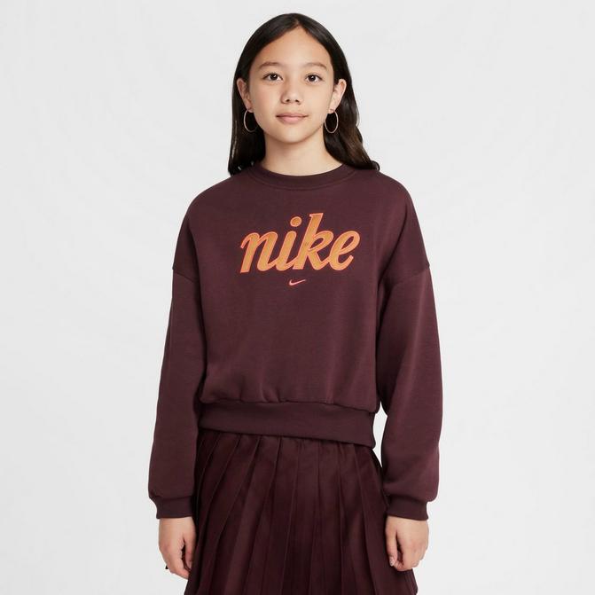 Nike sportswear club fleece burgundy online