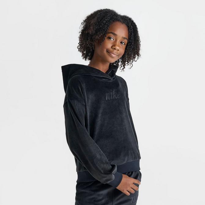 Girls Nike Sportswear Velour Pullover Hoodie JD Sports