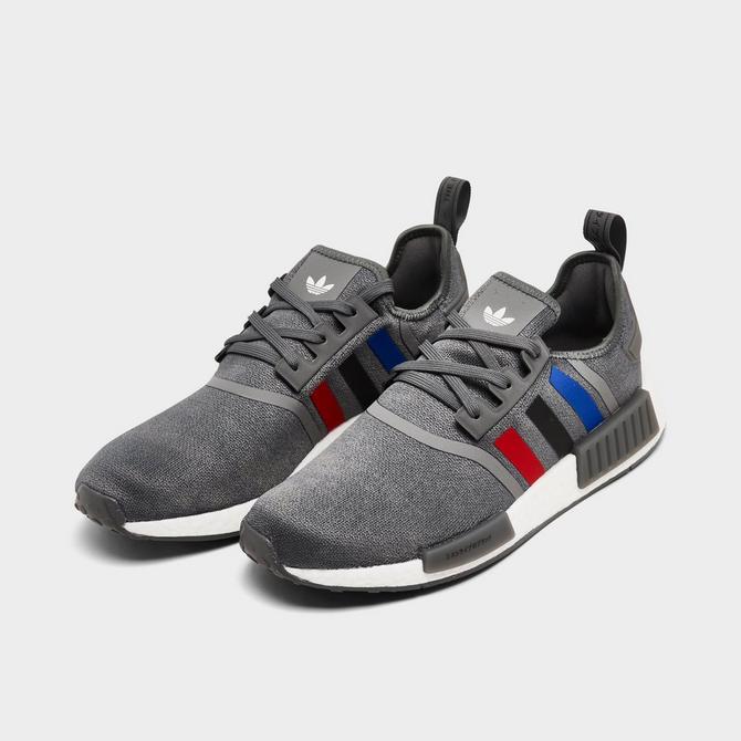 Men's nmd r1 stlt shop primeknit casual shoes white/black/scarlet