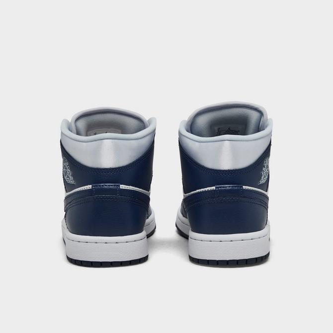 Air jordan 1 mid obsidian white on sale