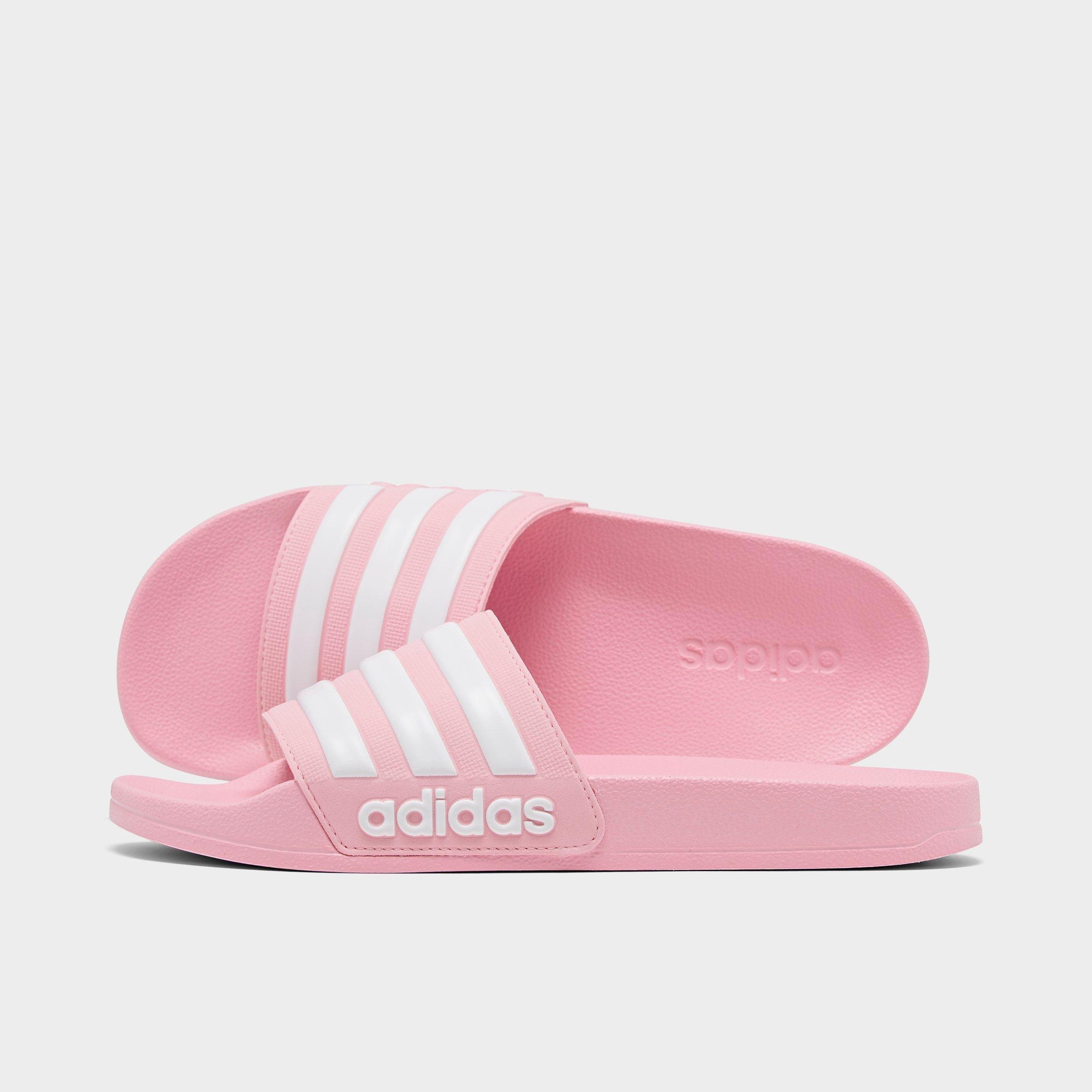 adilette shower slides pink