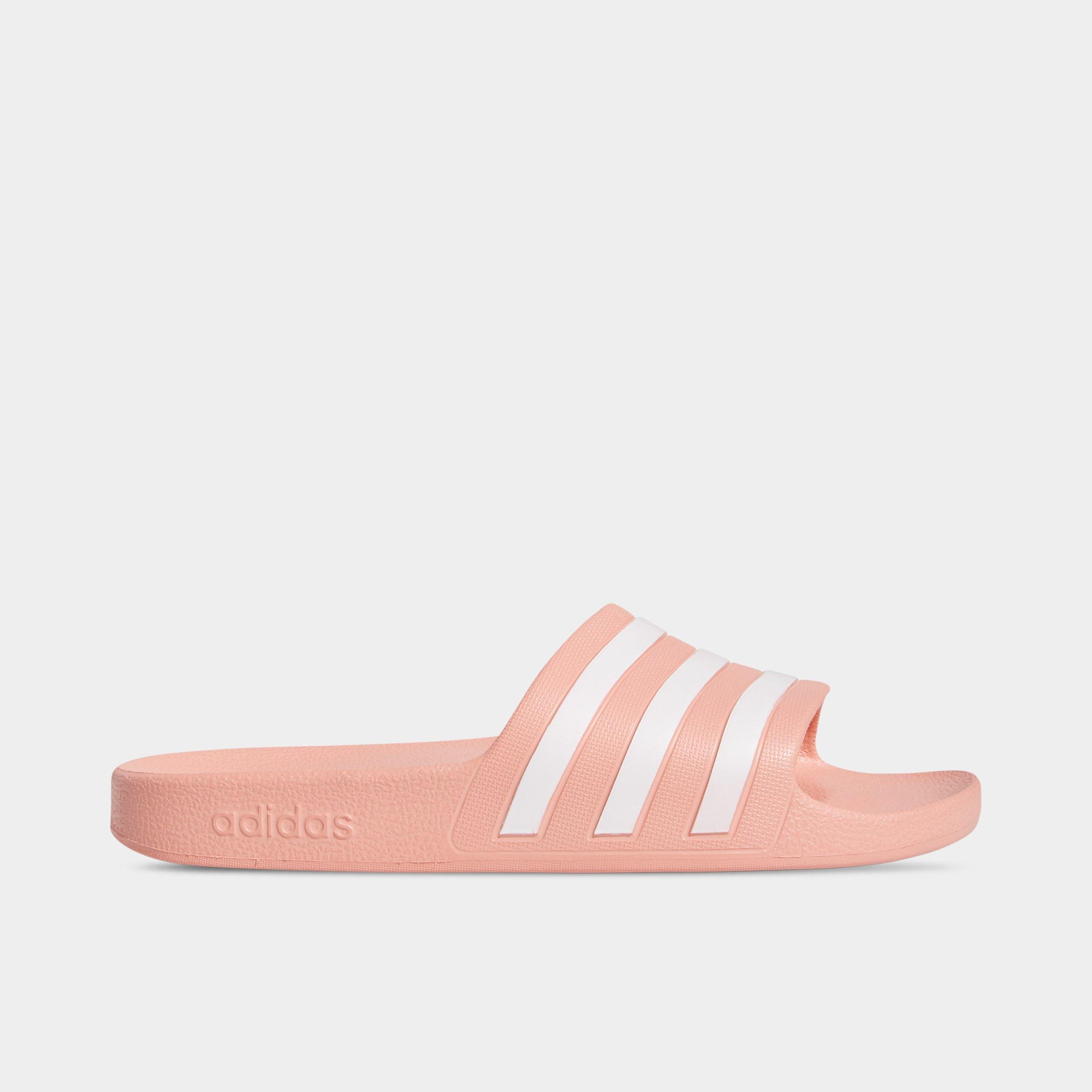 pink womens adidas slides