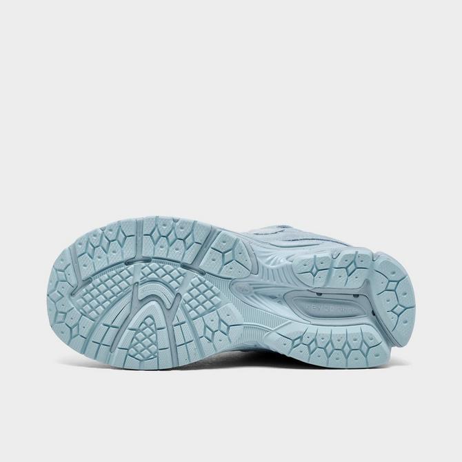 Bottom view of Big Kids' New Balance 2002R Casual Shoes in Light Blue Click to zoom