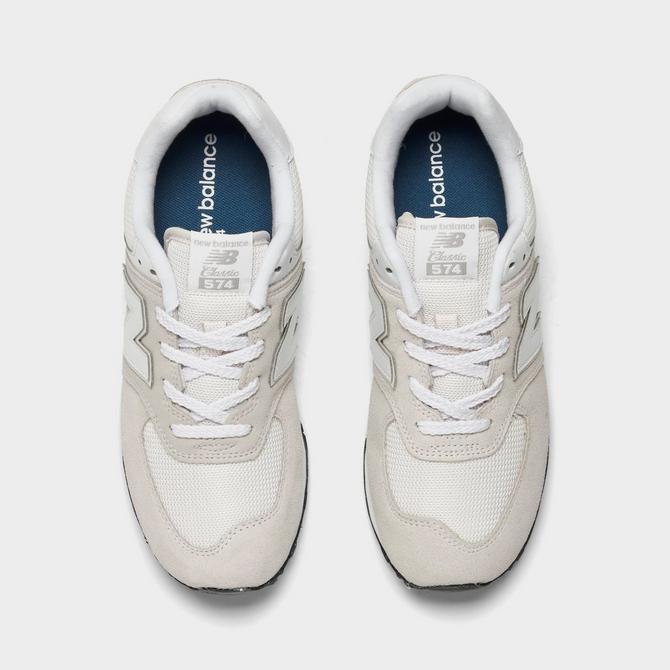 New balance store 574 kids white