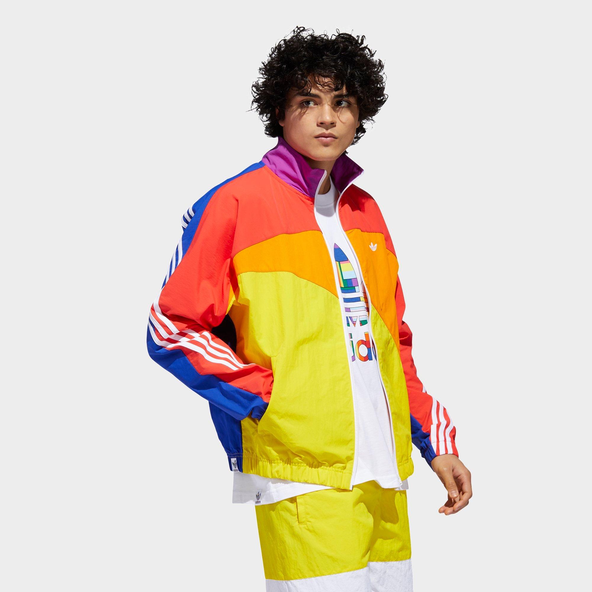 adidas multicolor track jacket