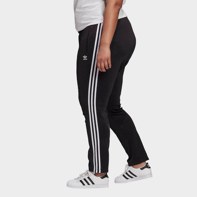 Adidas Adicolor 3-Stripes Swimsuit (Plus Size) Black 3X Womens
