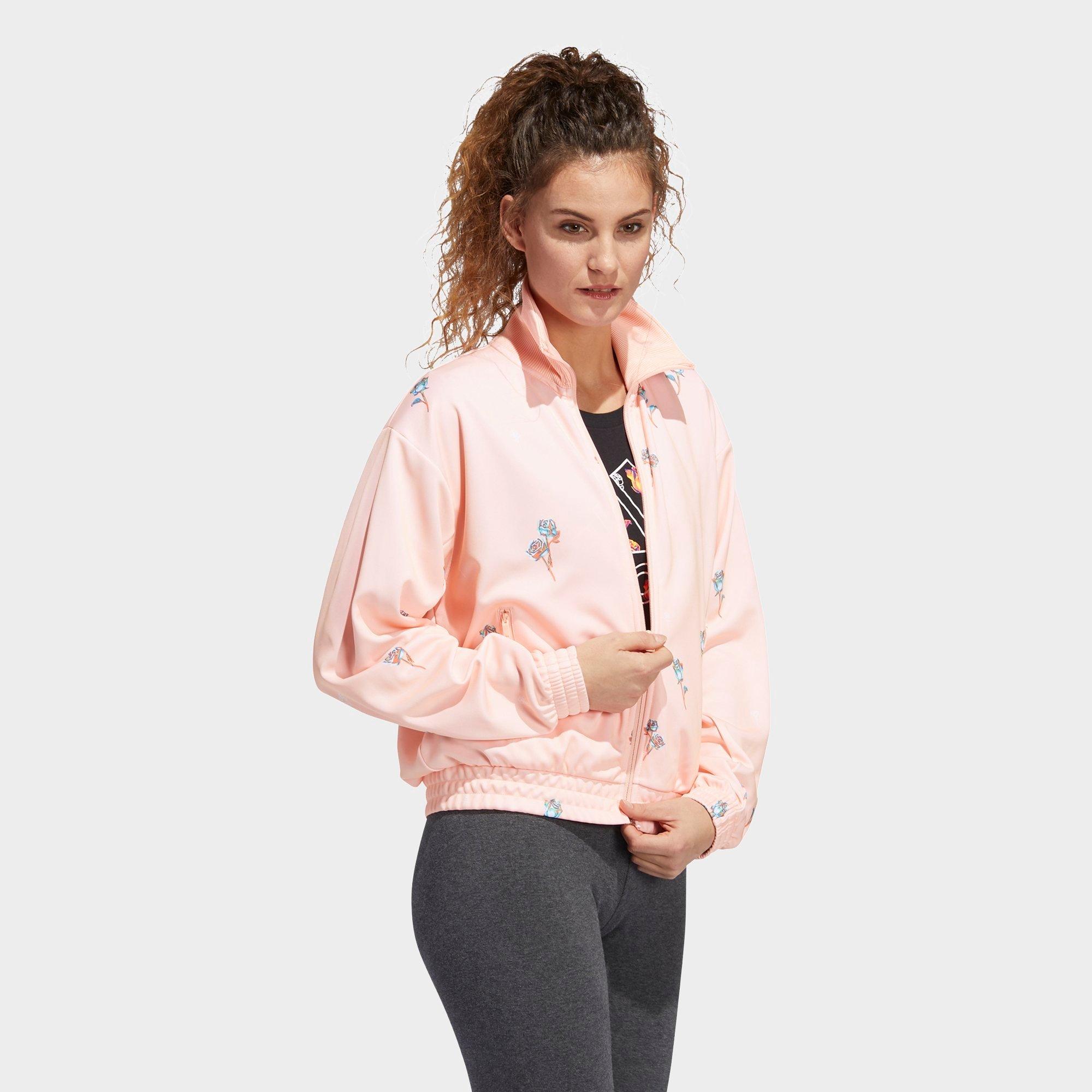adidas track jacket womens floral