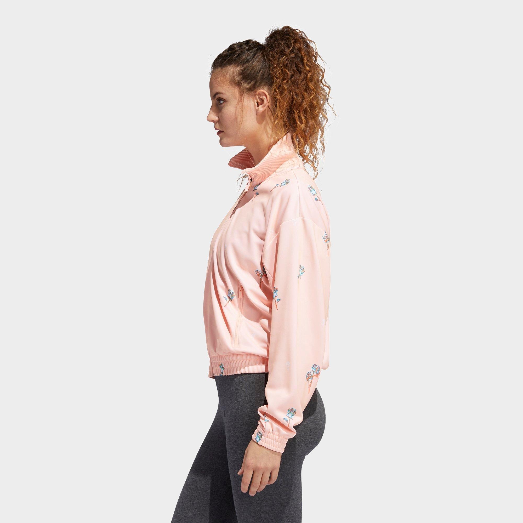womens adidas floral track jacket