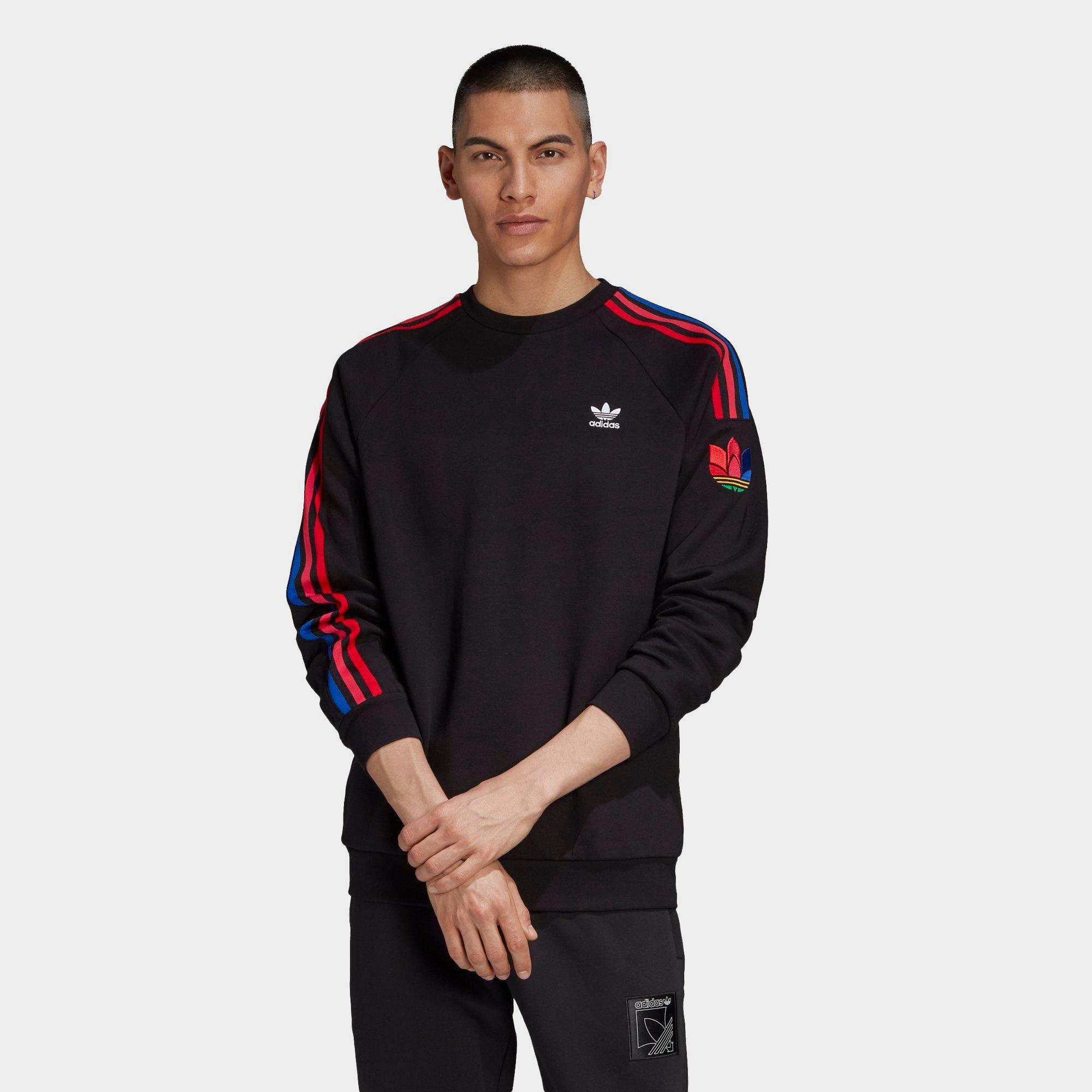 adidas 3 stripes crewneck sweatshirt