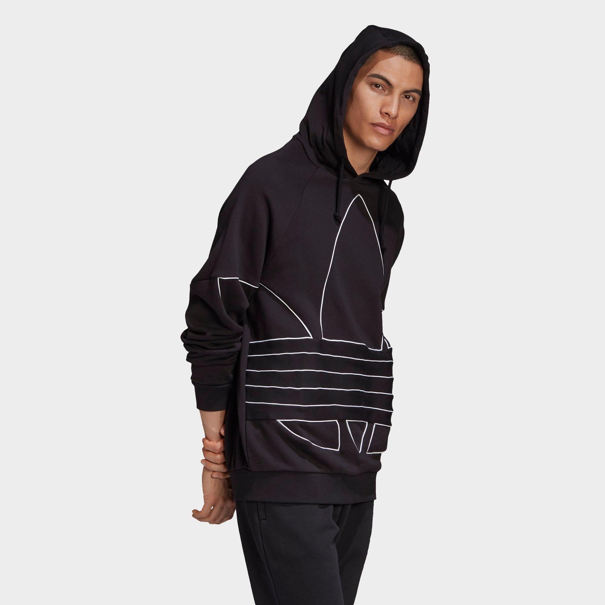 adidas men's original trefoil street graphic front pocket hoodie