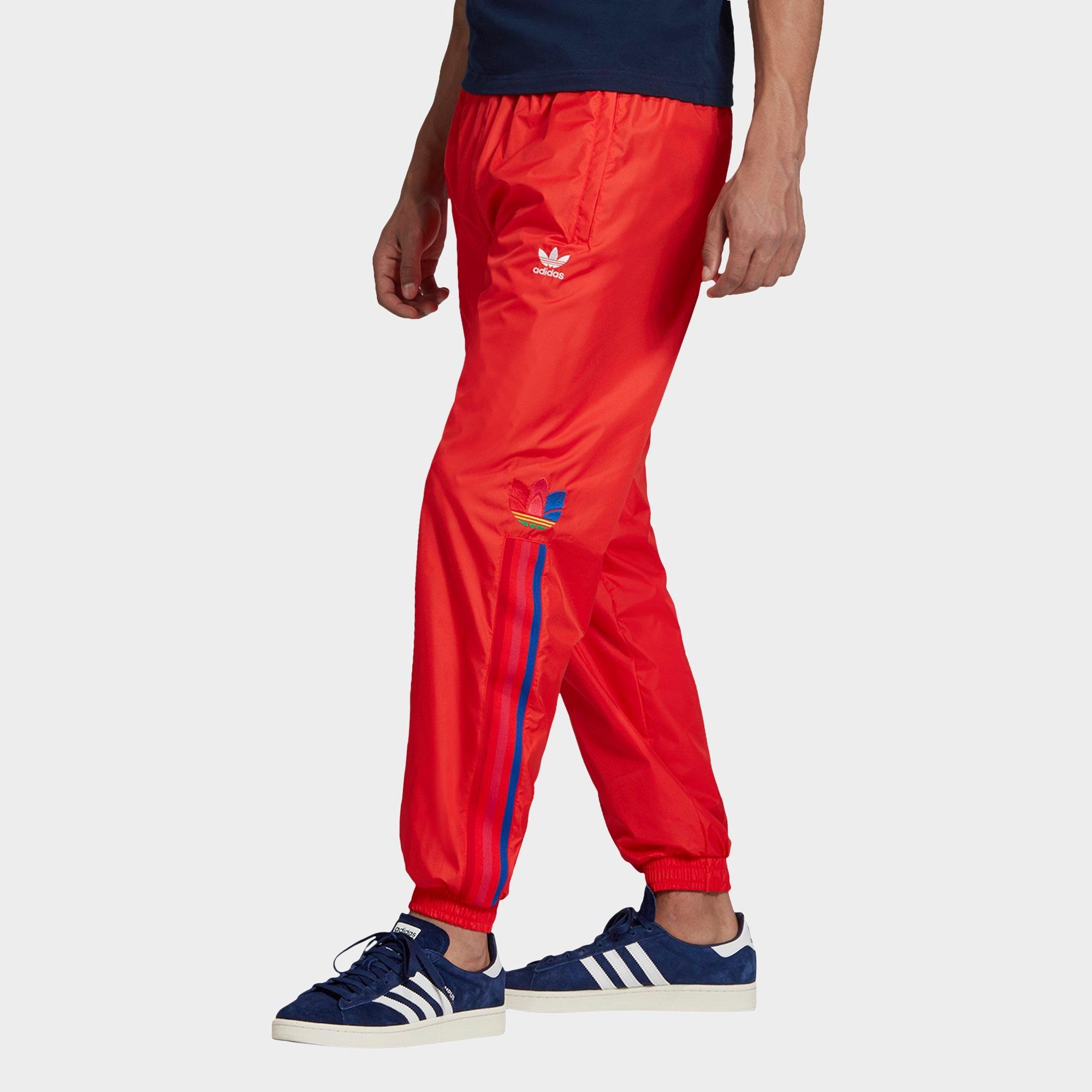 adidas originals red track pants