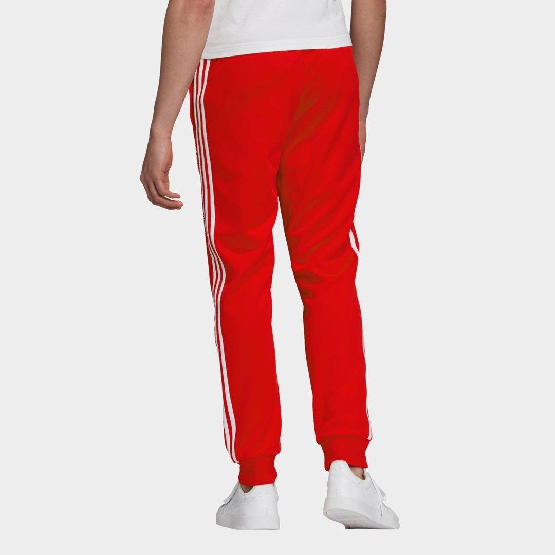 adidas red sst track pants