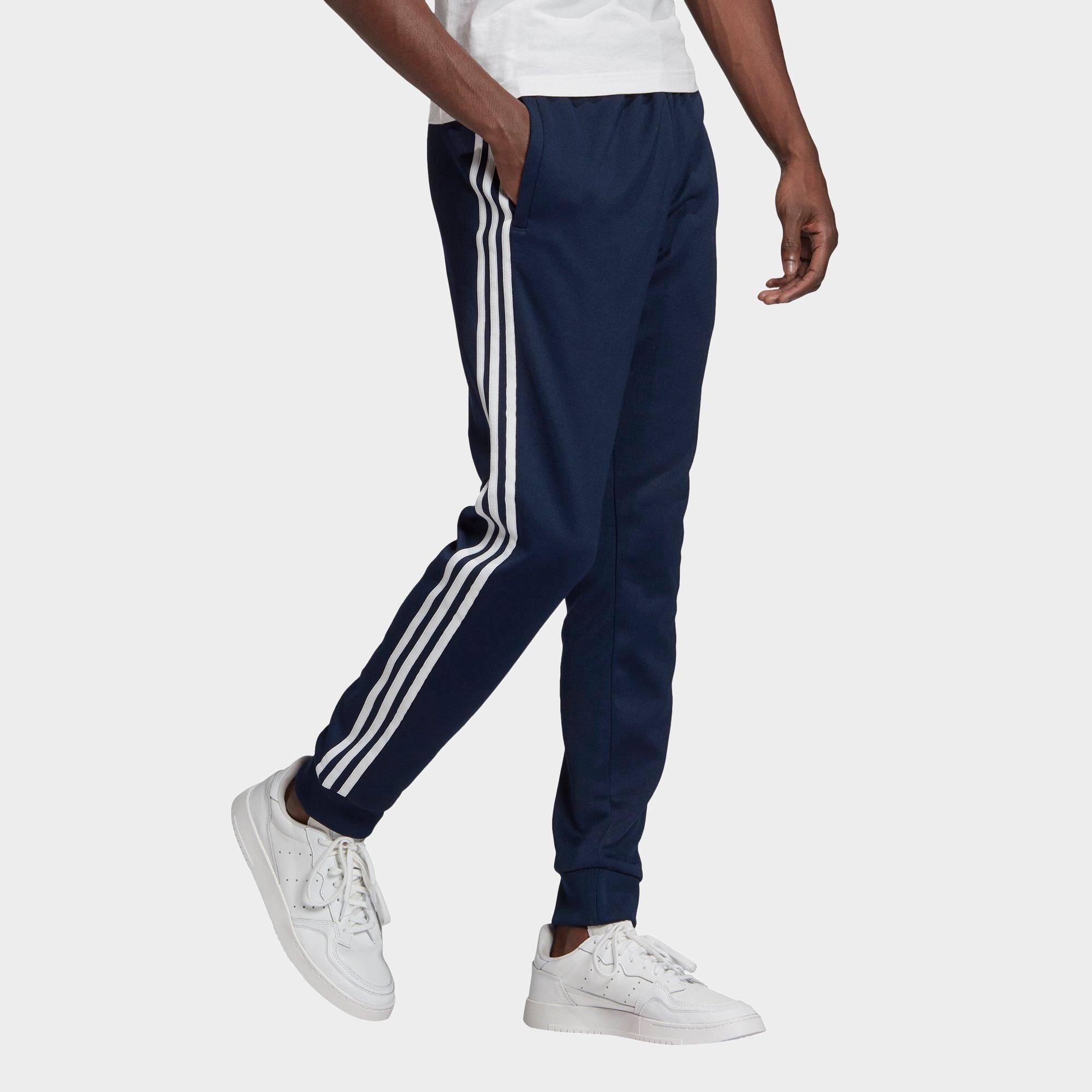 adidas navy track pants