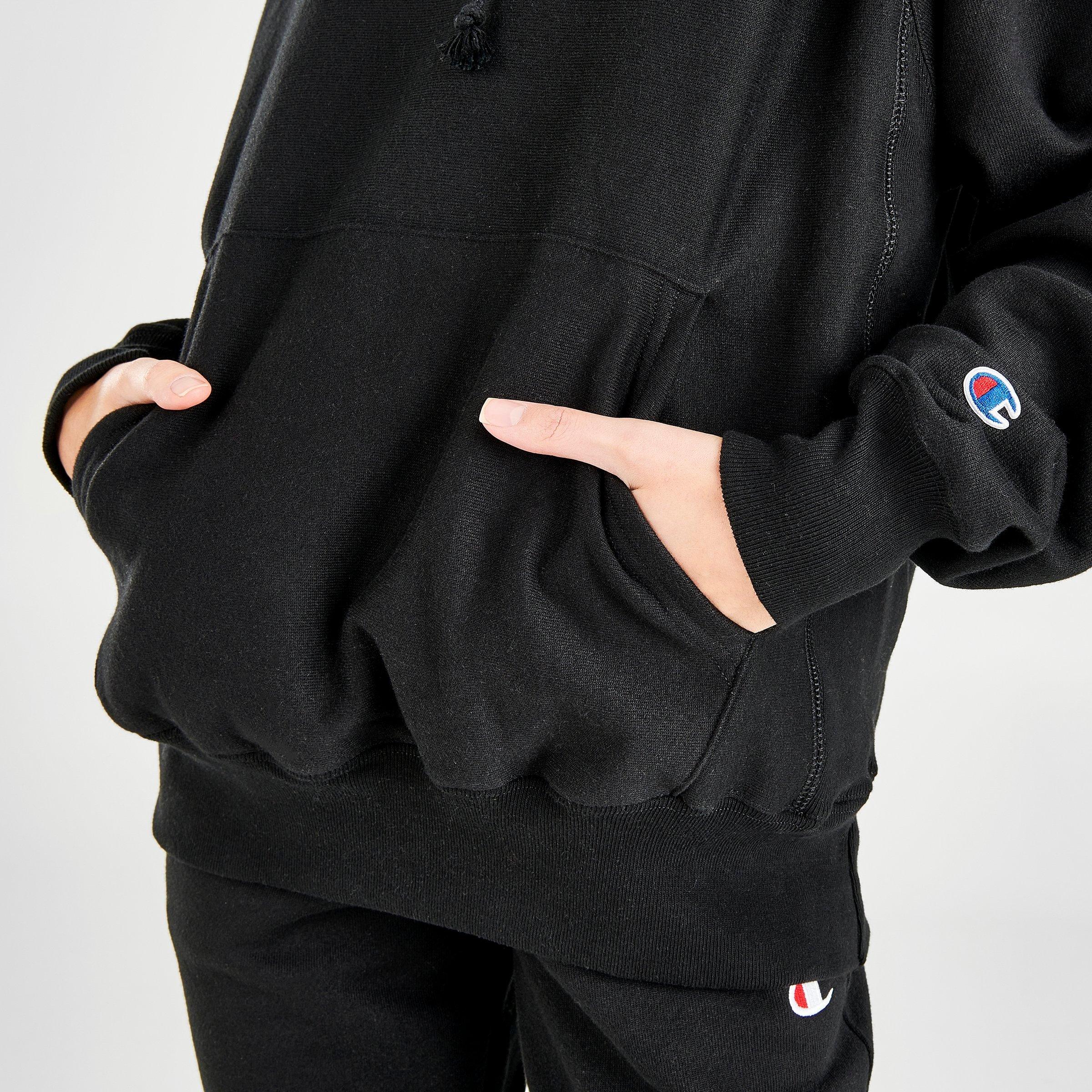 women's champion black hoodie