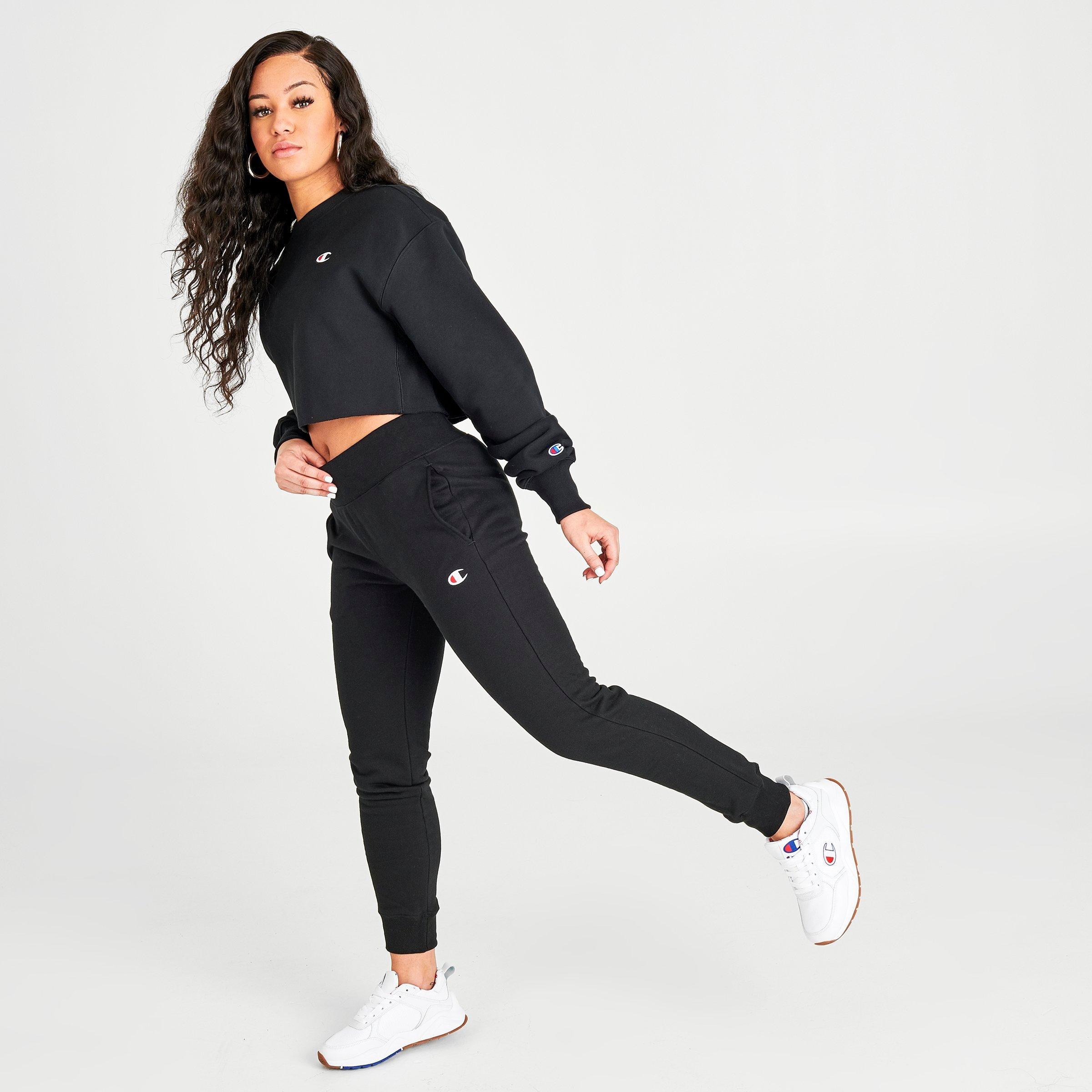champion sweatsuit womens black