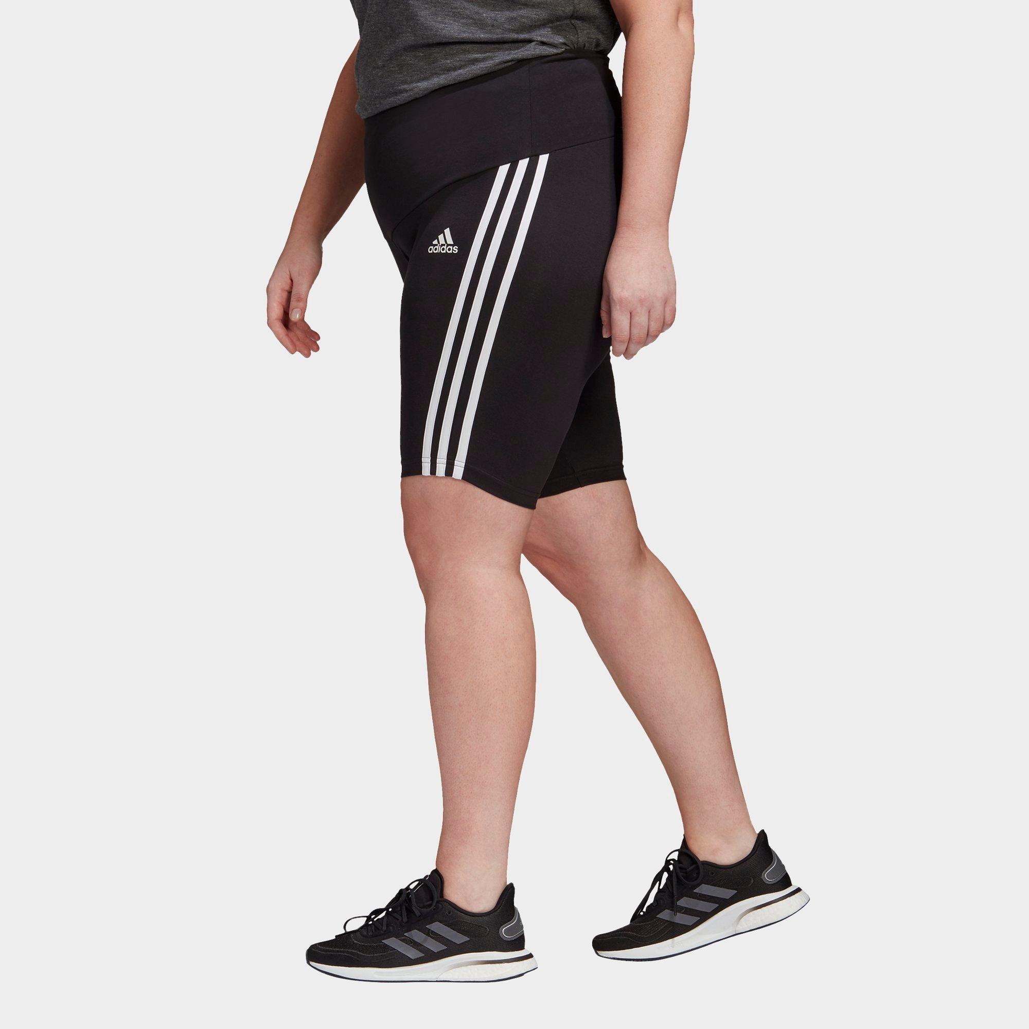 adidas plus size biker shorts