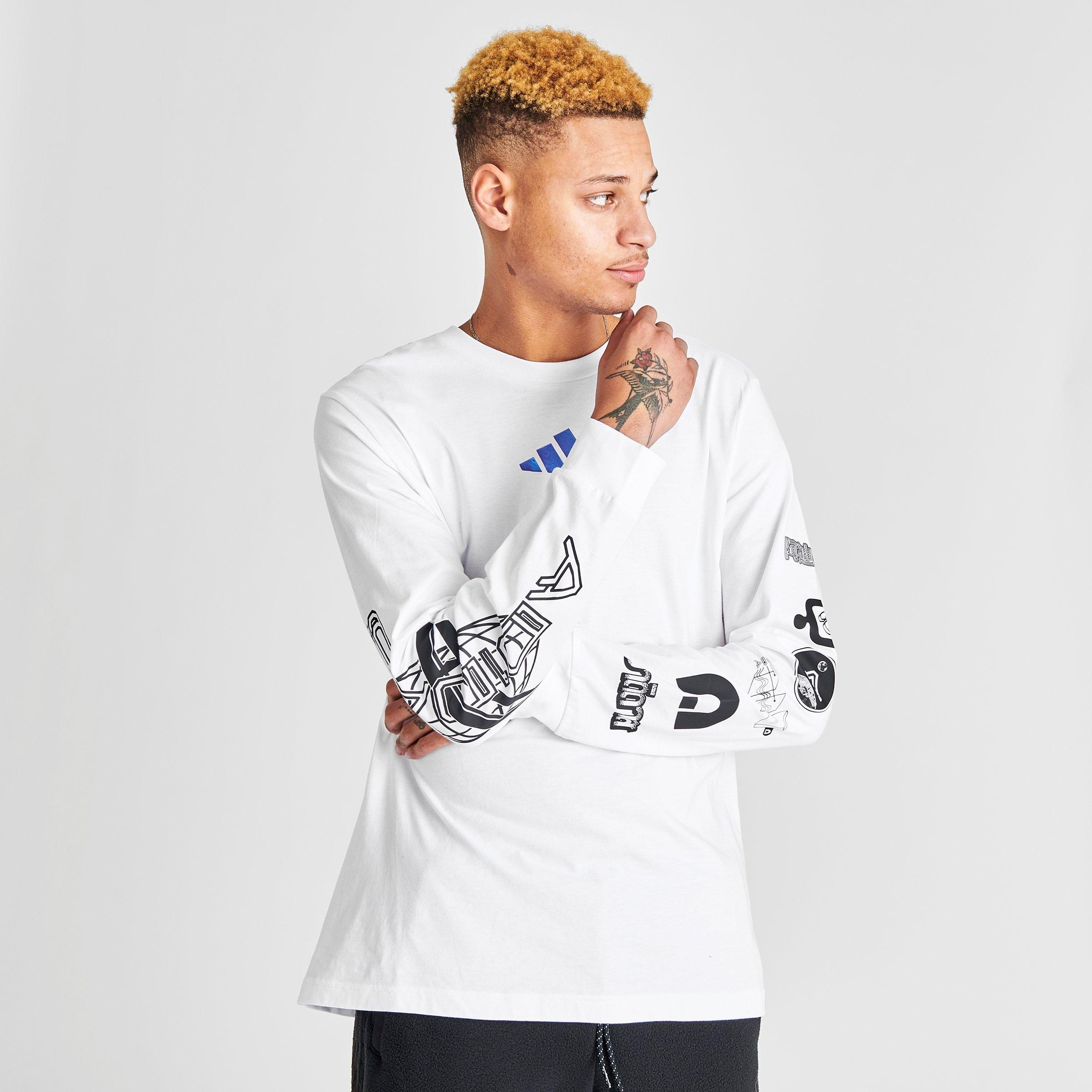 white adidas shirt long sleeve