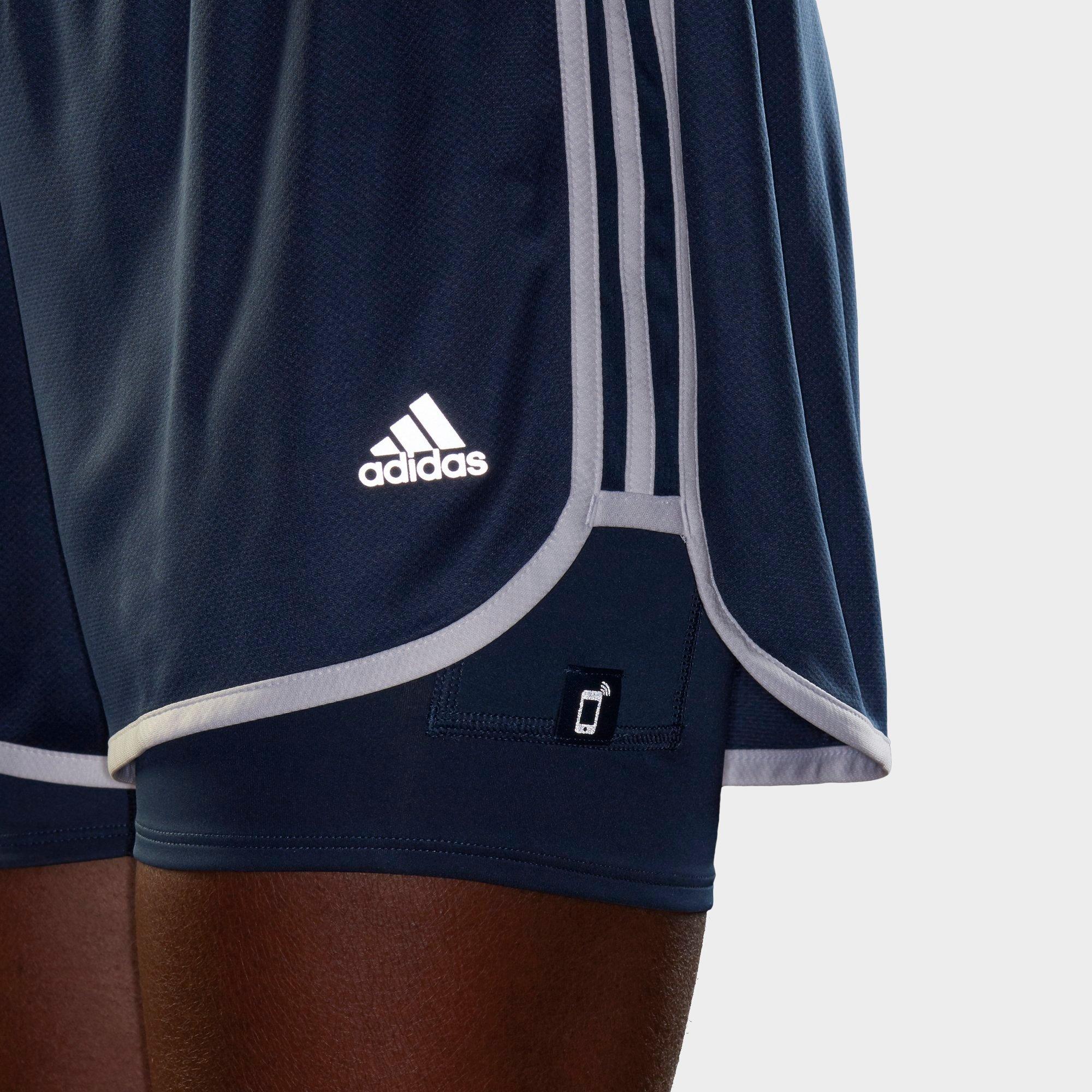 adidas two in one running shorts