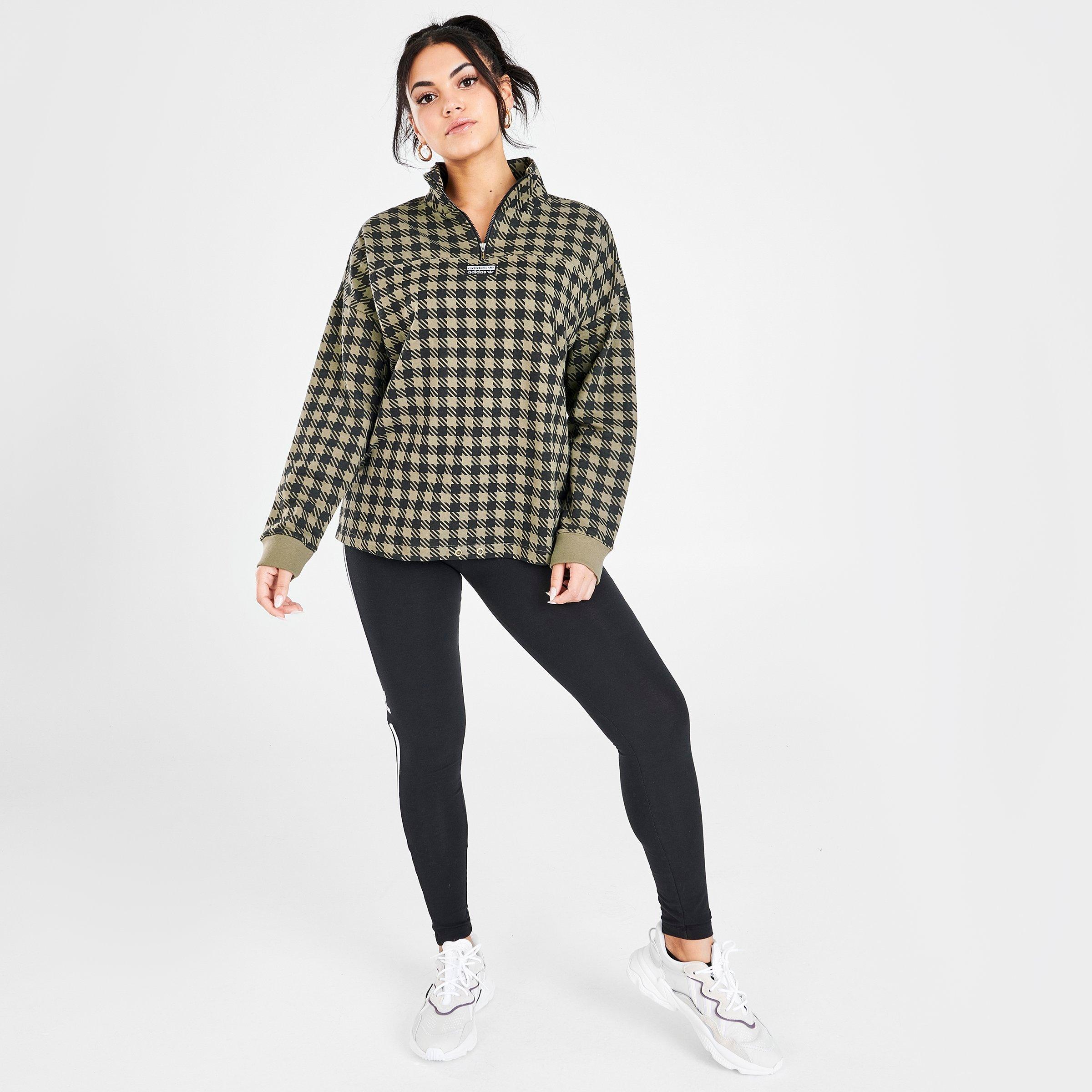 plaid quarter zip