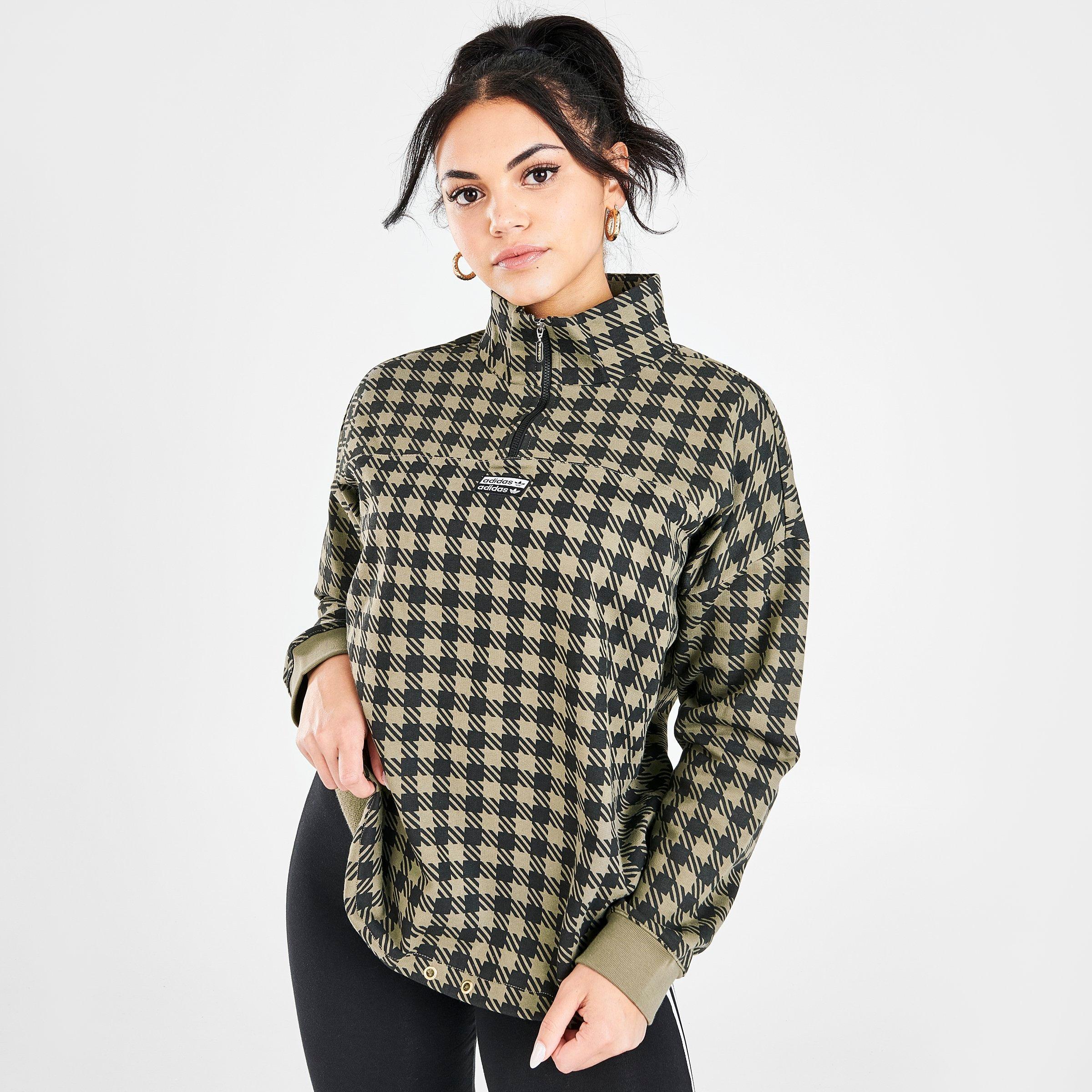 plaid adidas sweatshirt