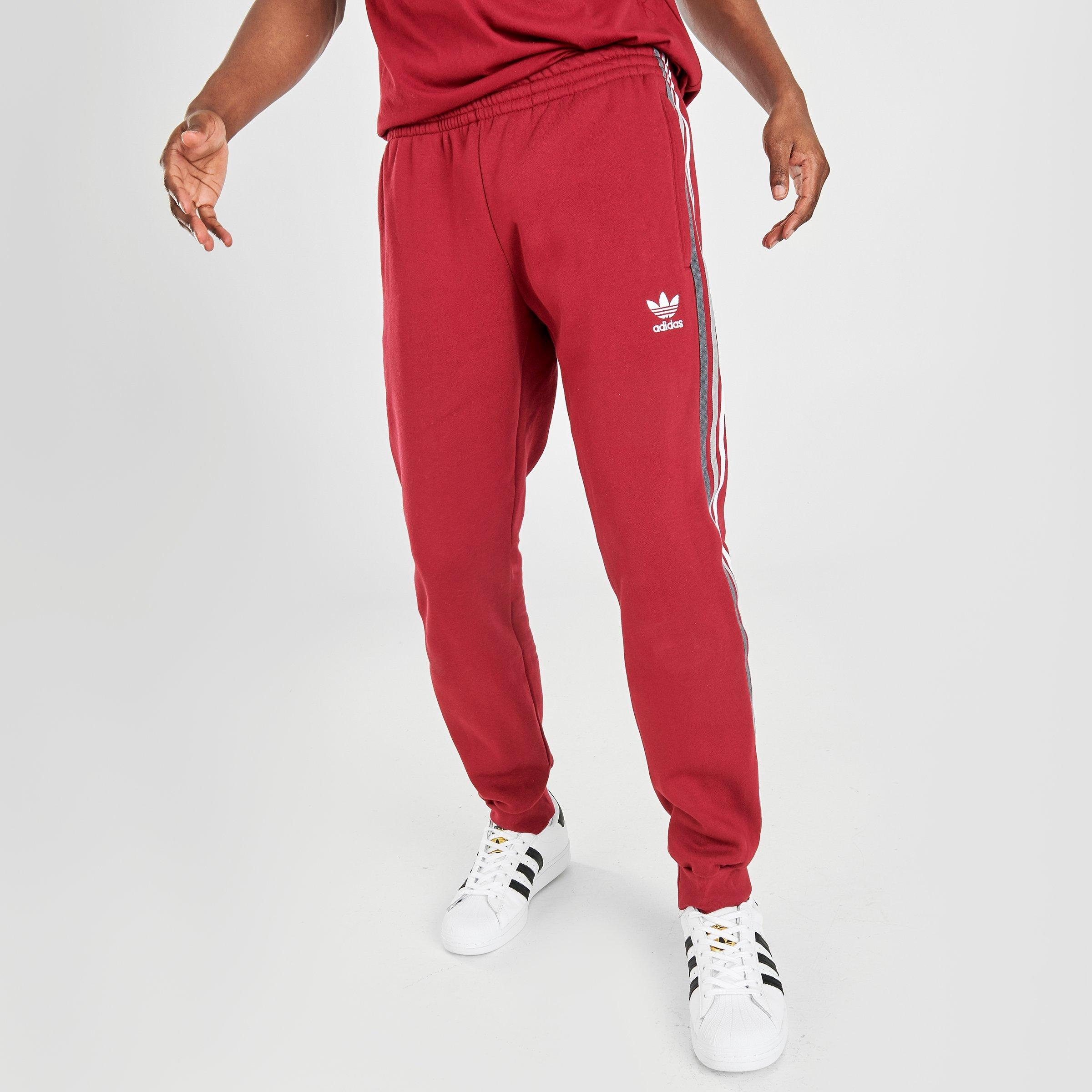 adidas burgundy joggers