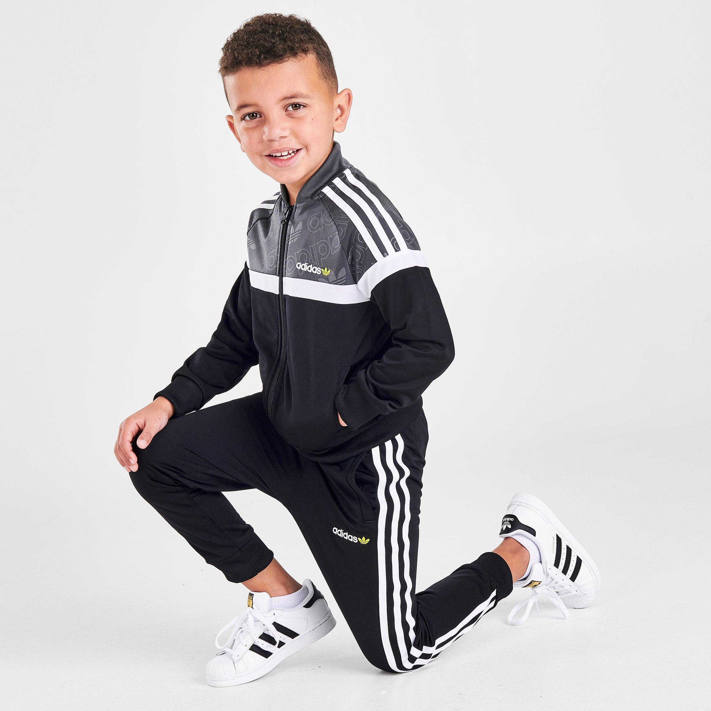 adidas originals camo itasca crew tracksuit children