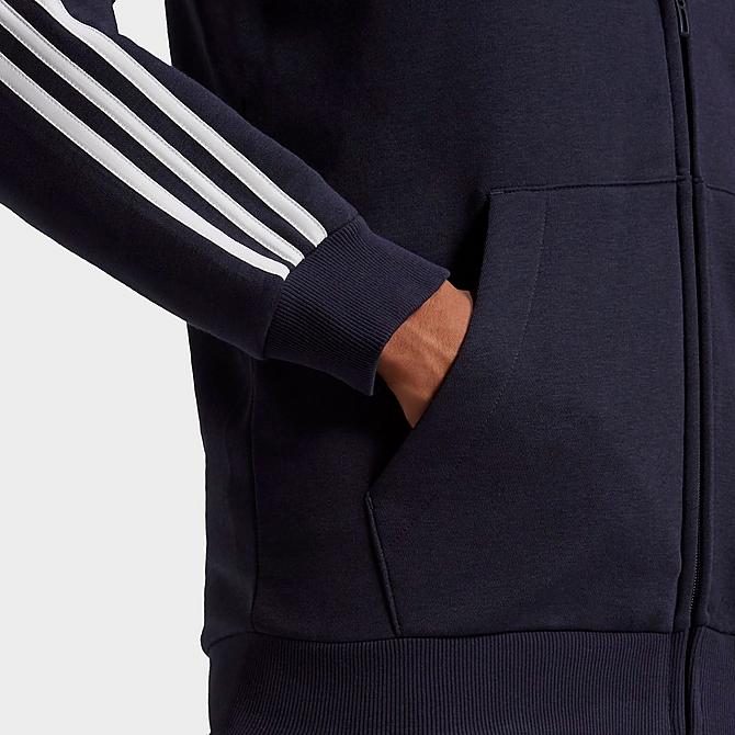 Men's adidas Essentials Fleece 3-Stripes Full Zip Hoodie| JD Sports