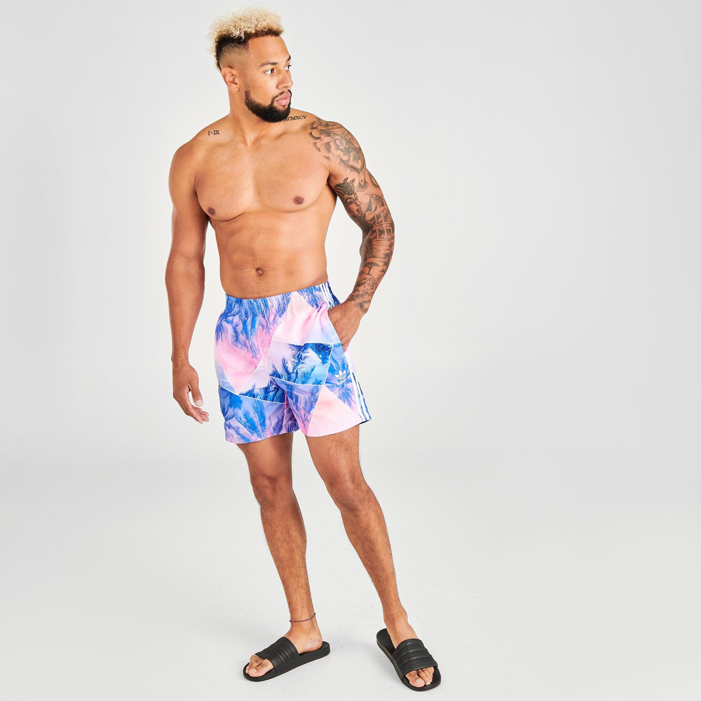 adidas originals tape swim shorts