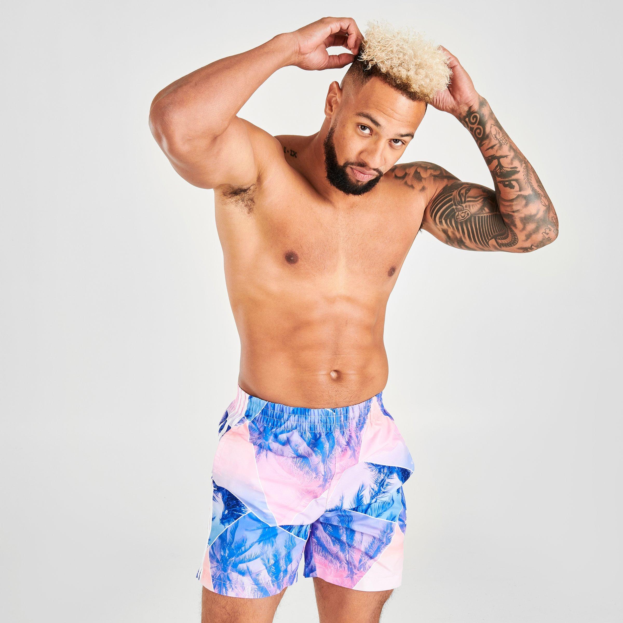 adidas originals tape swim shorts