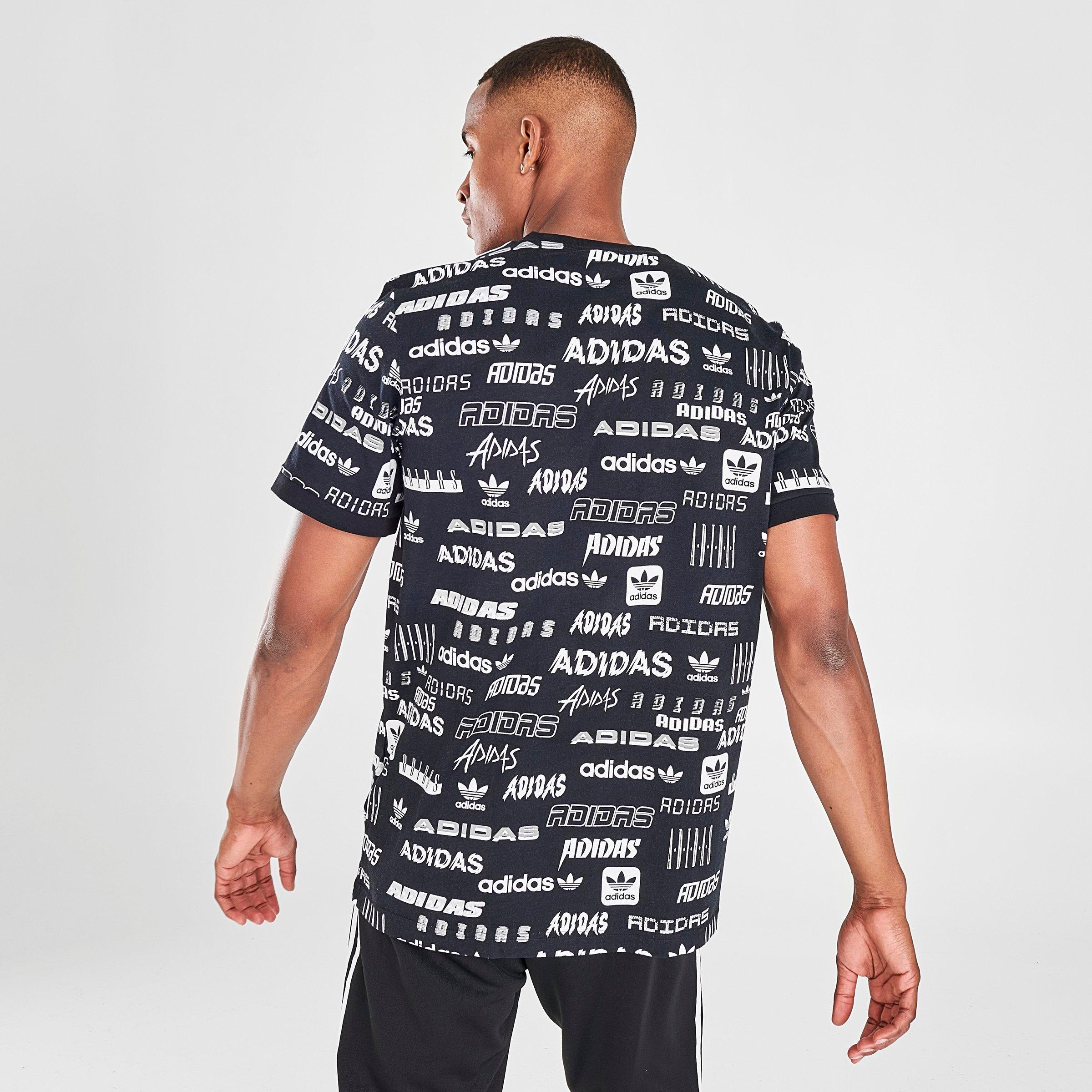 adidas all over print t shirt