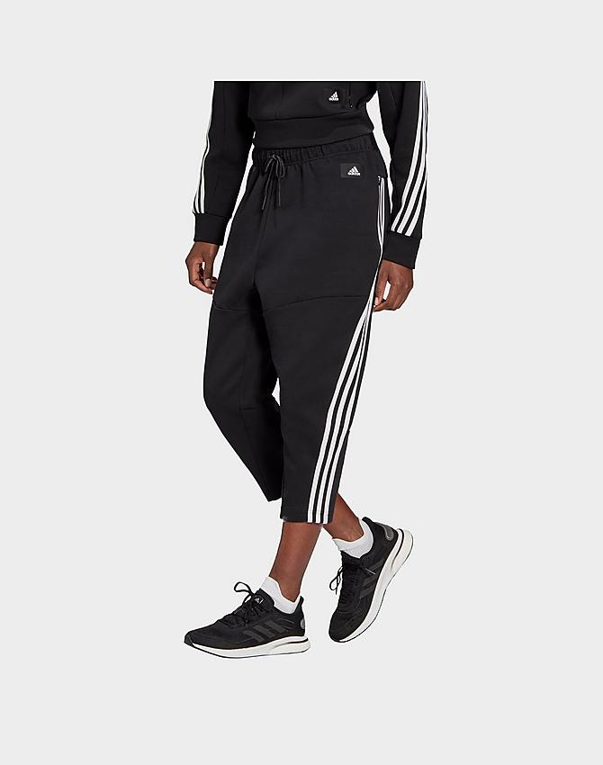 Women S Adidas Sportswear Z N E Wrapped 3 Stripes Cropped Pants Jd Sports