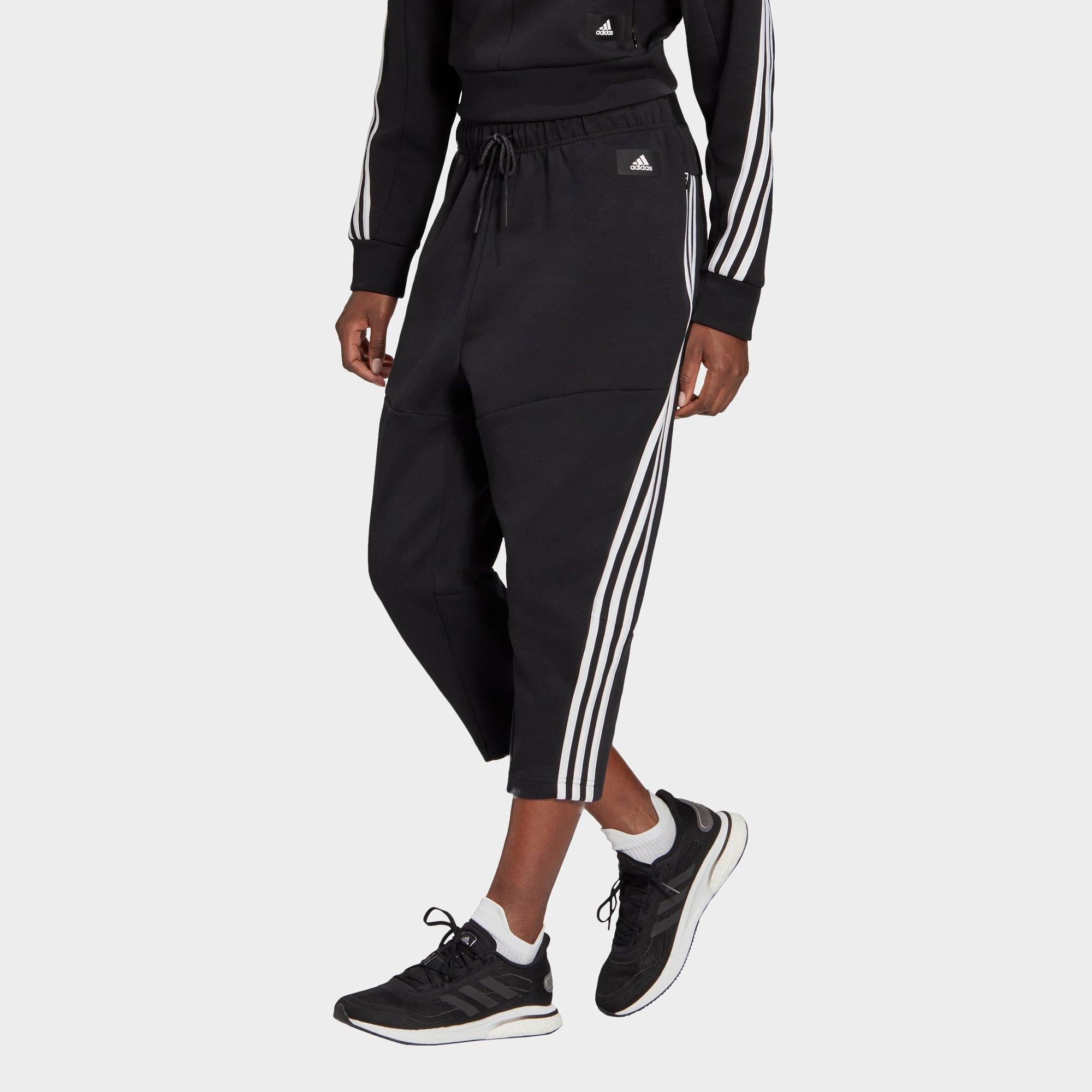 Women S Adidas Sportswear Z N E Wrapped 3 Stripes Cropped Pants Jd Sports
