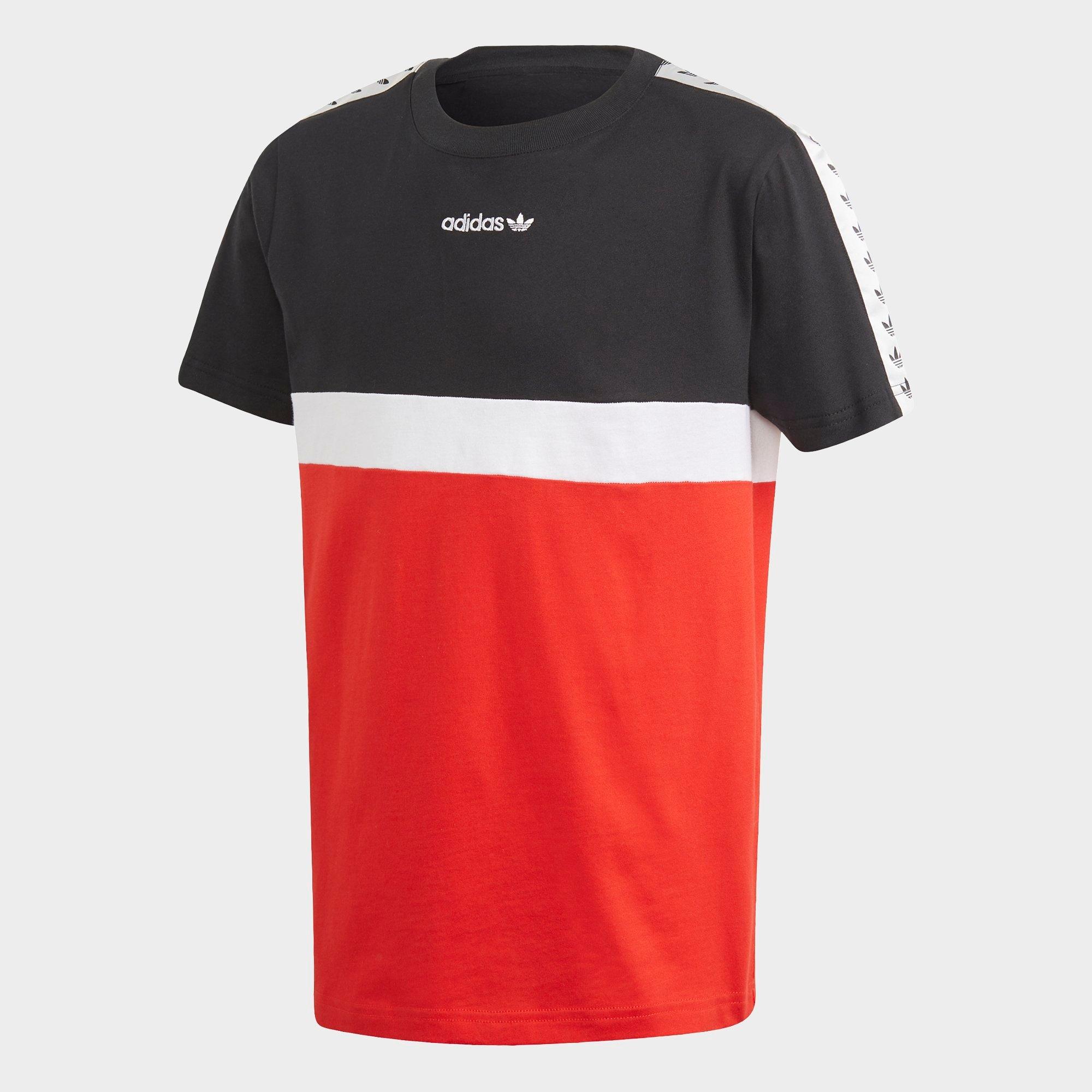 adidas originals tape t shirt black