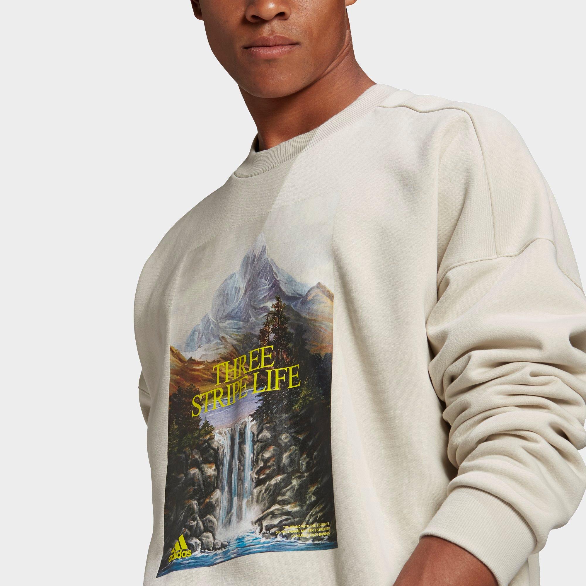 adidas graphic crew sweatshirt