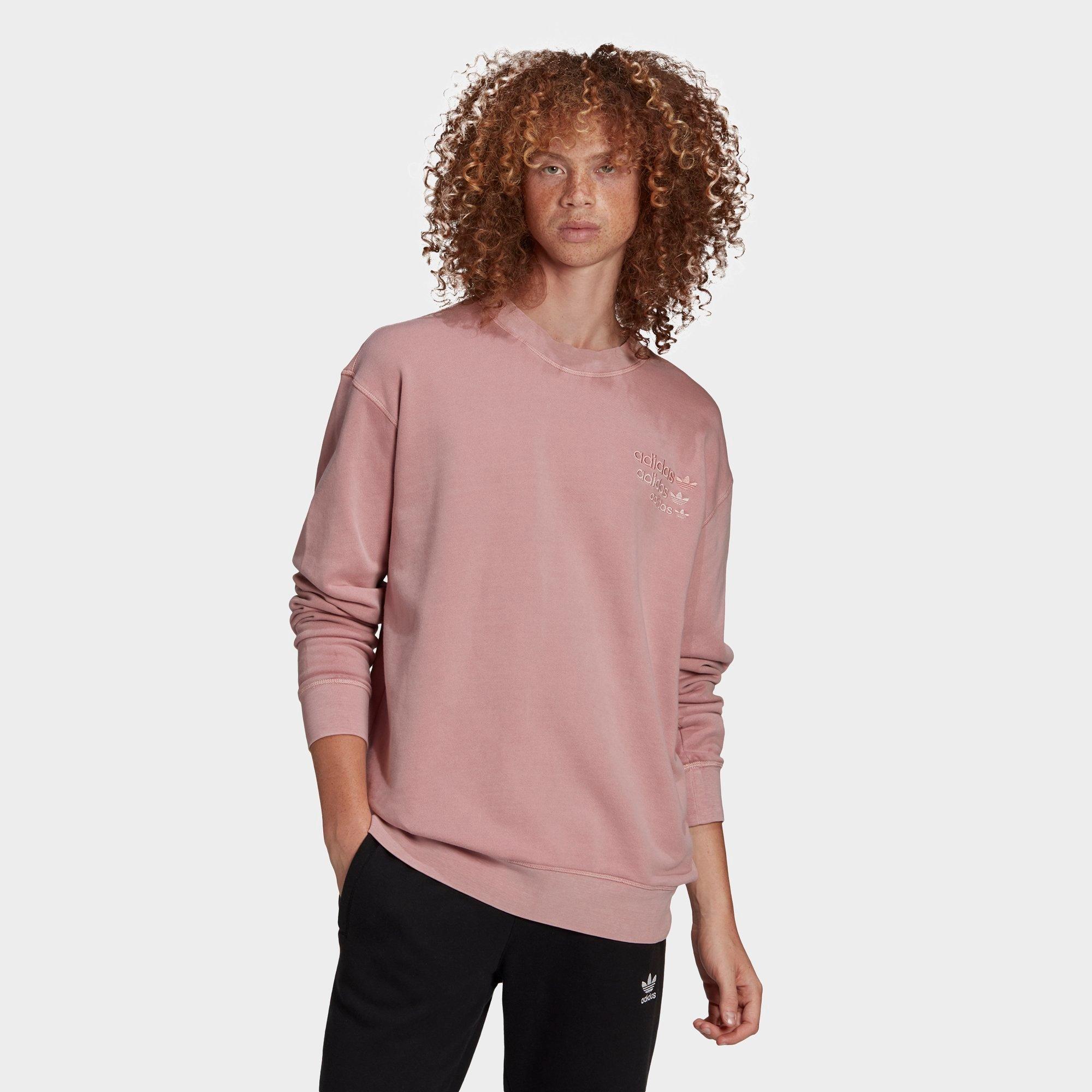 pink adidas crew neck