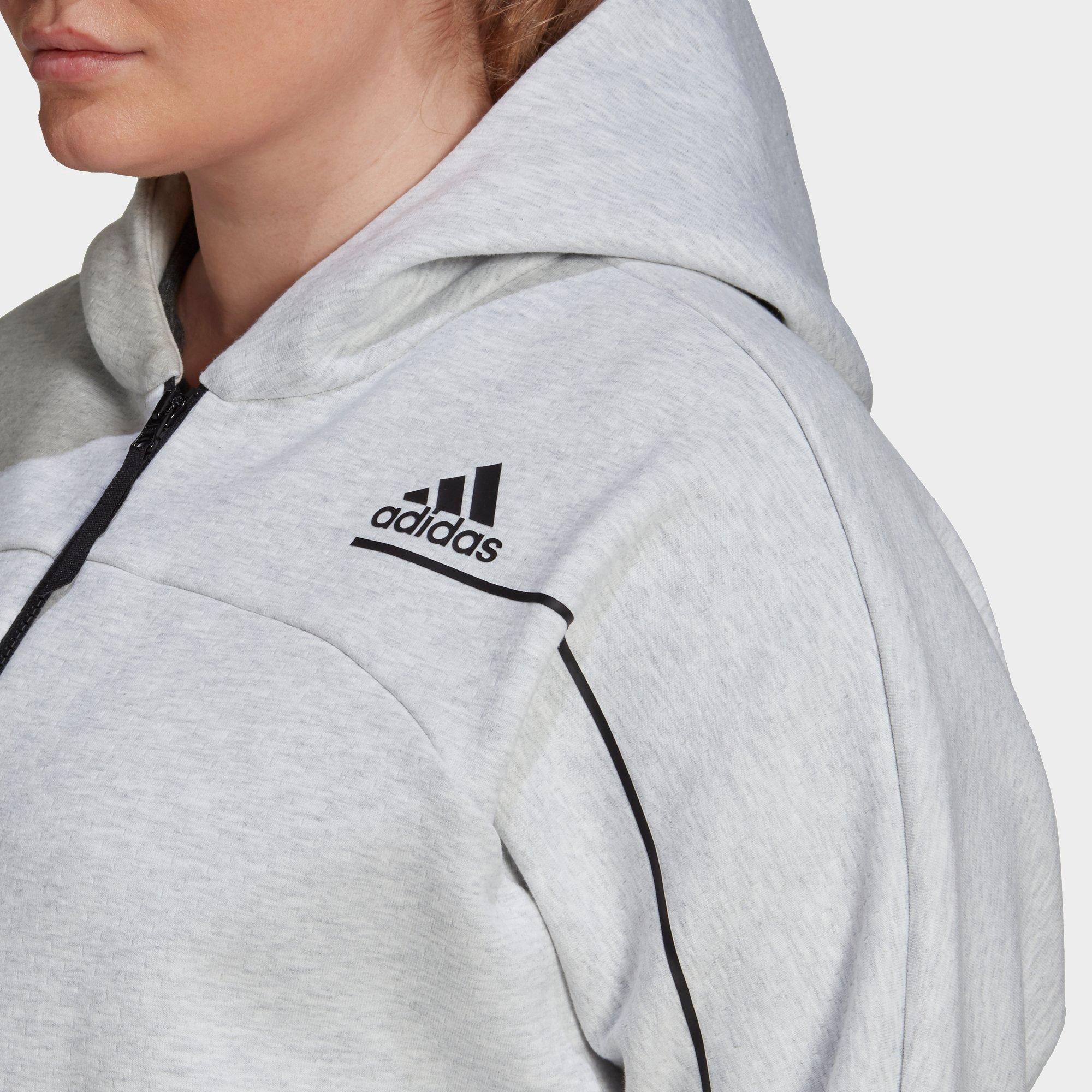 Women S Adidas Athletics Z N E Hoodie Plus Size Jd Sports