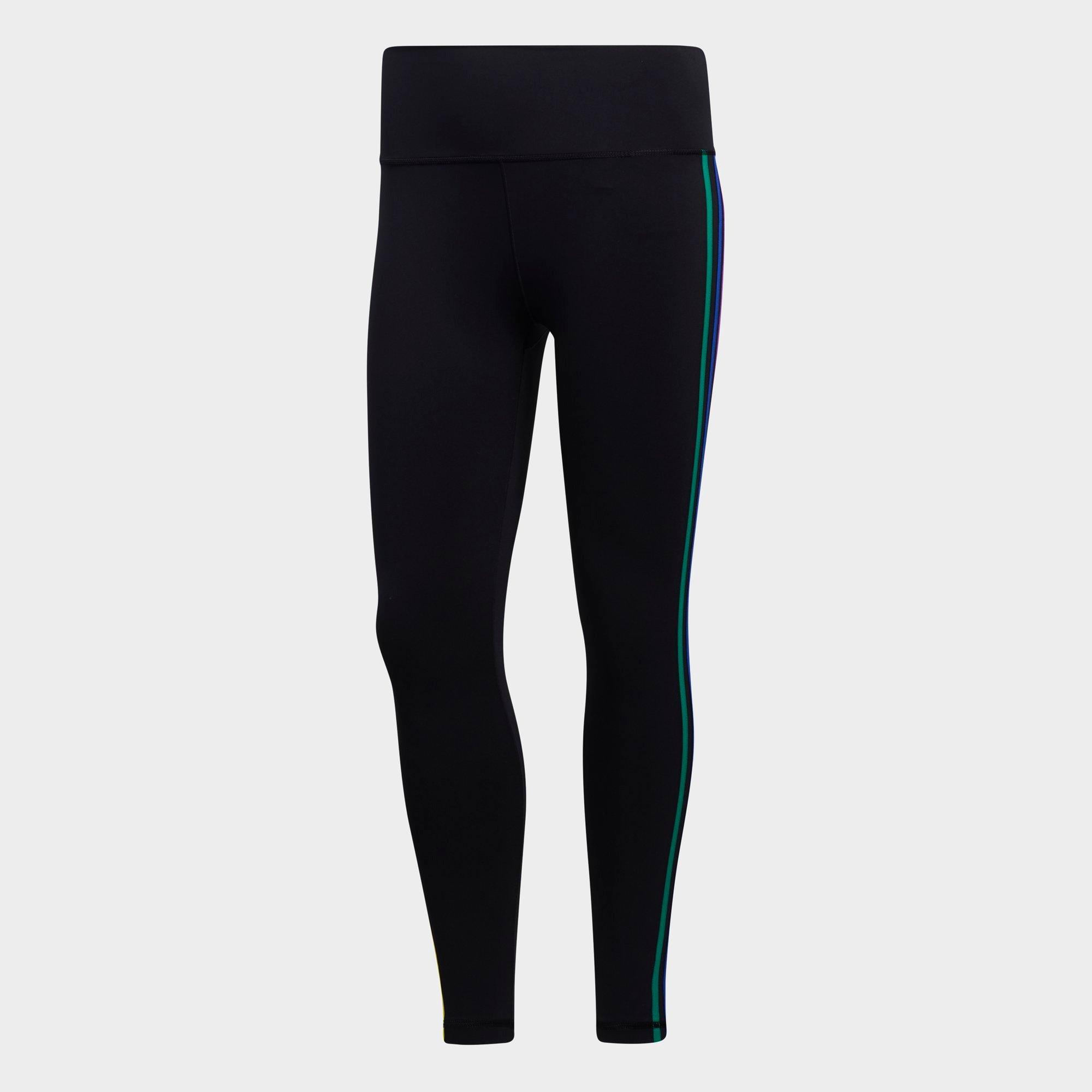 adidas 3 stripe three quarter tights ladies