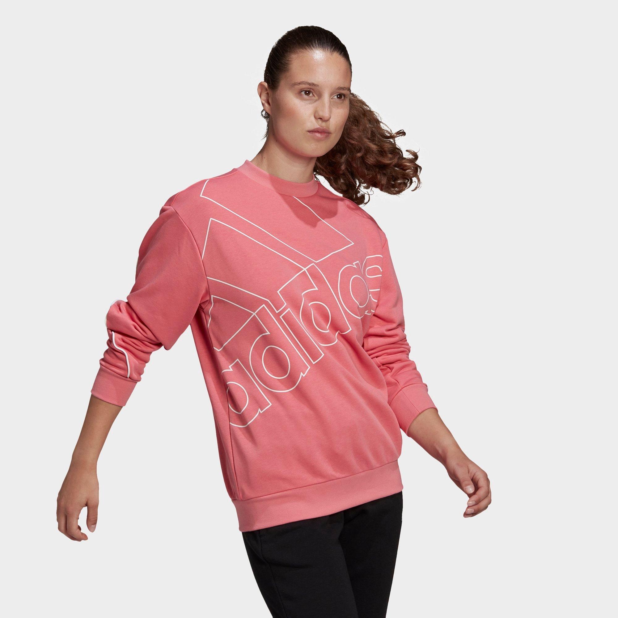 adidas women's logo crew sweatshirt