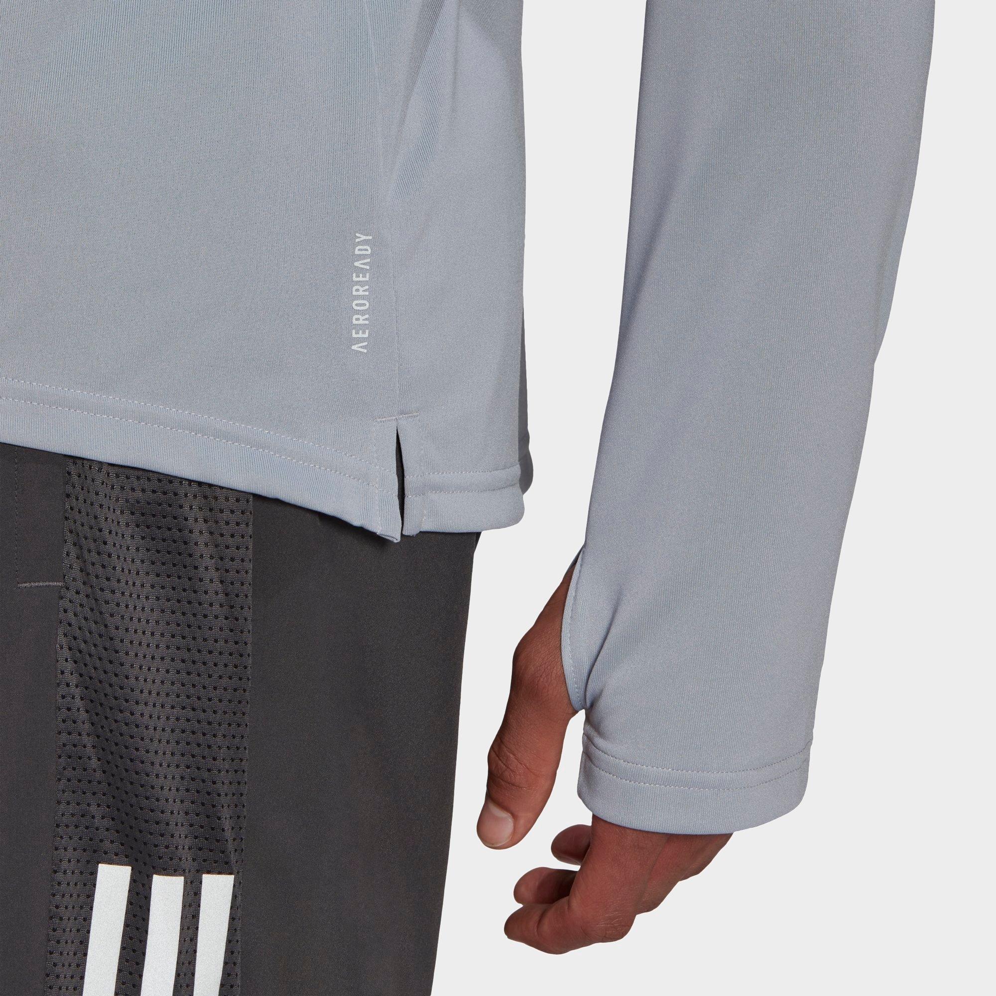 adidas half zip running top