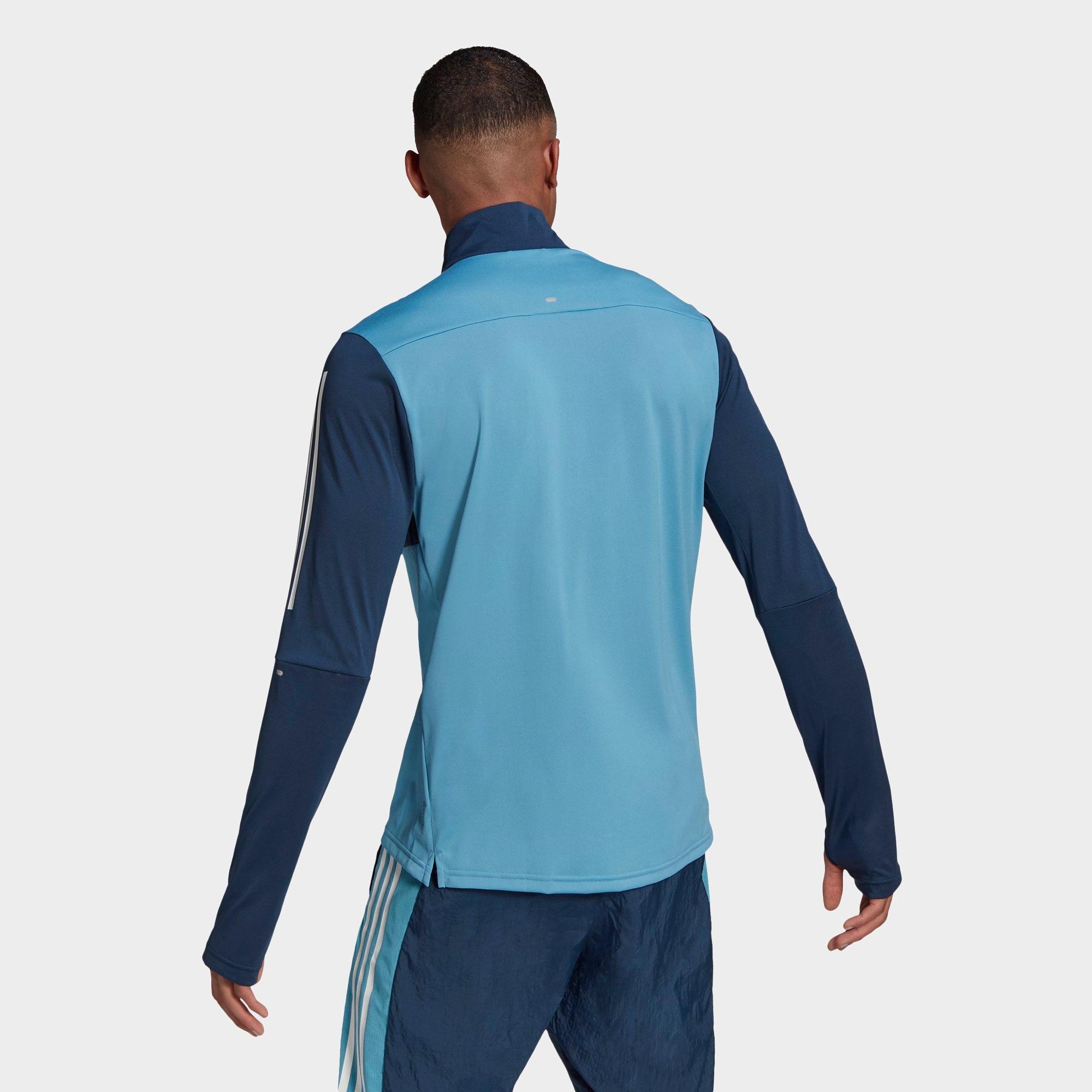 adidas half zip running top