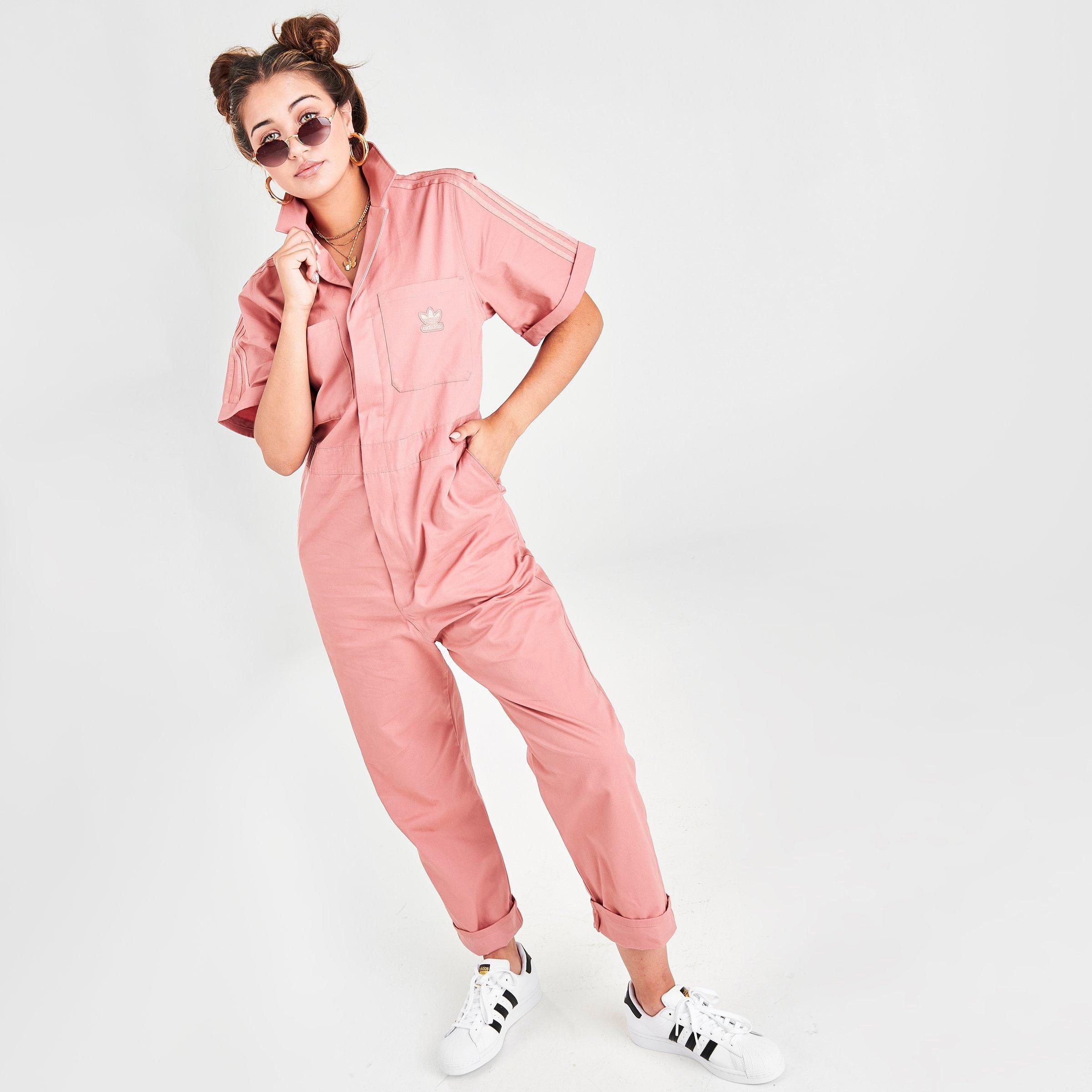 adidas pink jumpsuit