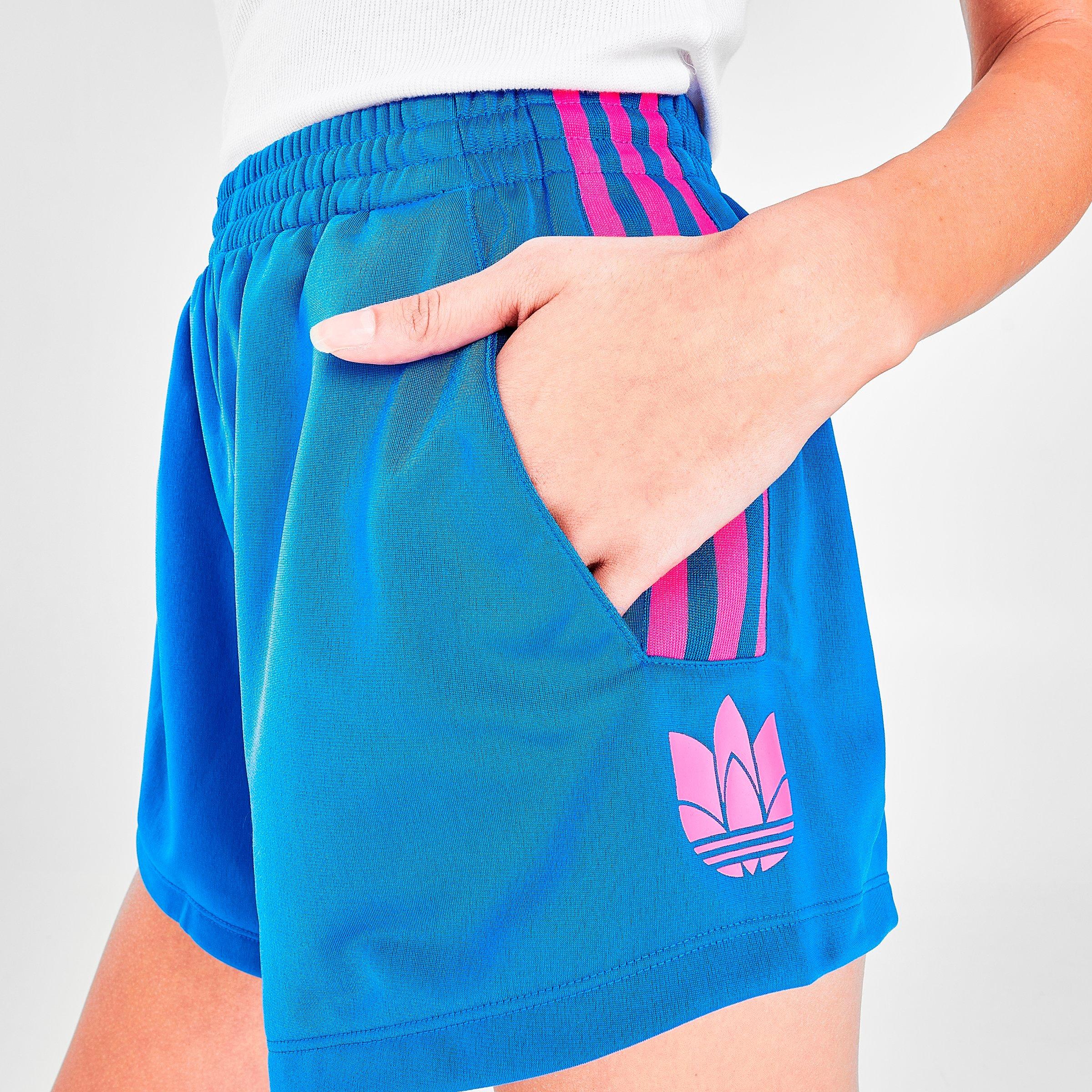 adidas teal shorts